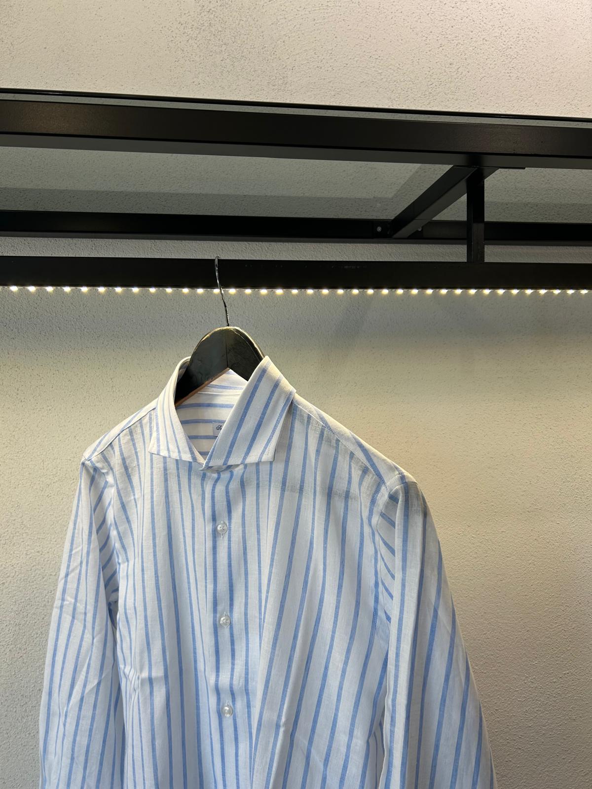 CAMICIA REGULAR IN LINO COLLO FRANCESE - 1392