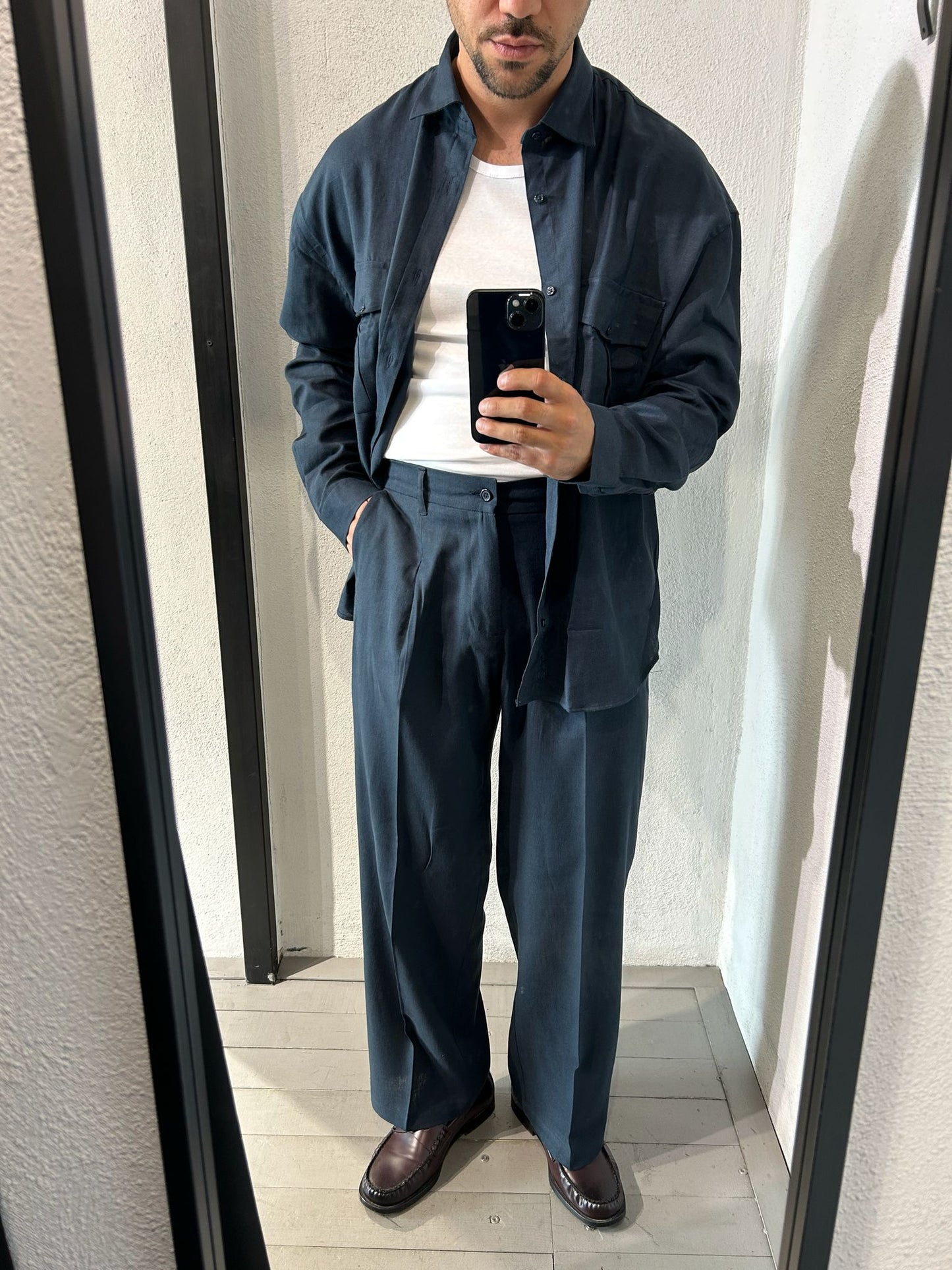 PANTALONE SOFT IN MISTO LINO - 1666