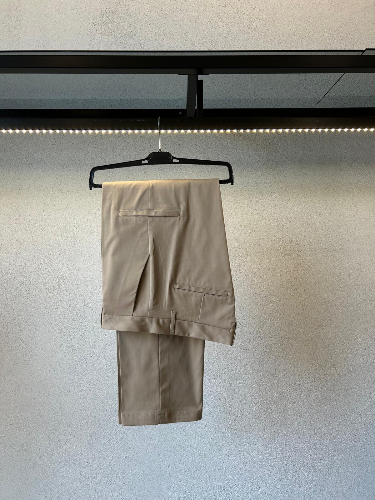 PANTALONE CARGO ROUND IN GABARDINA - 1356