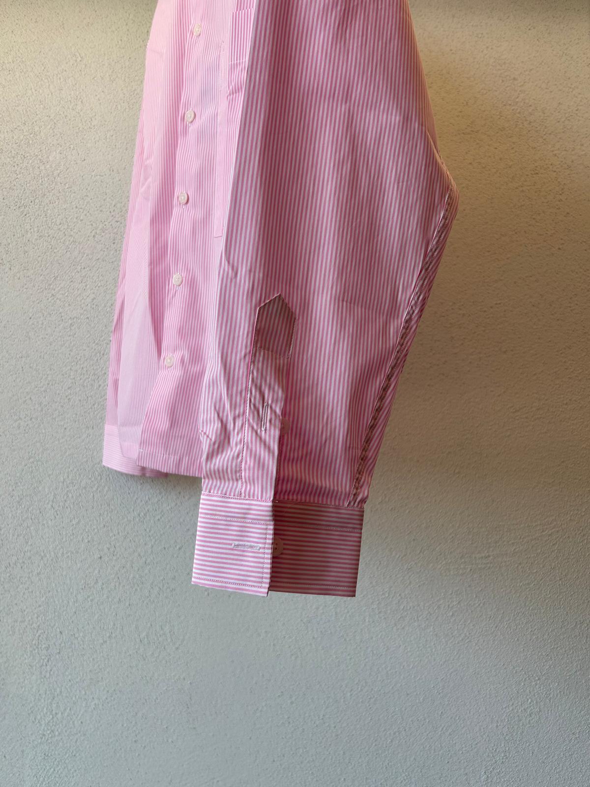 CAMICIA CROPPED OVERSIZE RIGA STRETTA - 1319