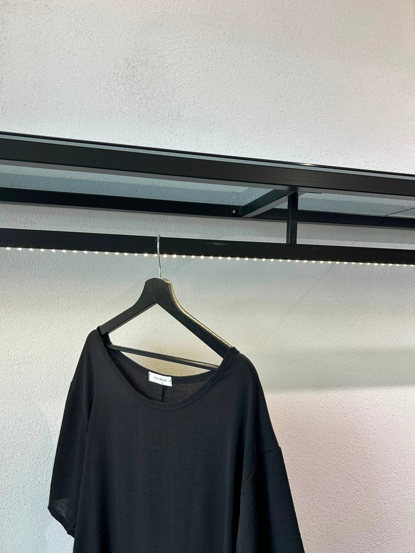 T-SHIRT OVER SCOLLO A BARCA IN MISTO VISCOSA - 1671