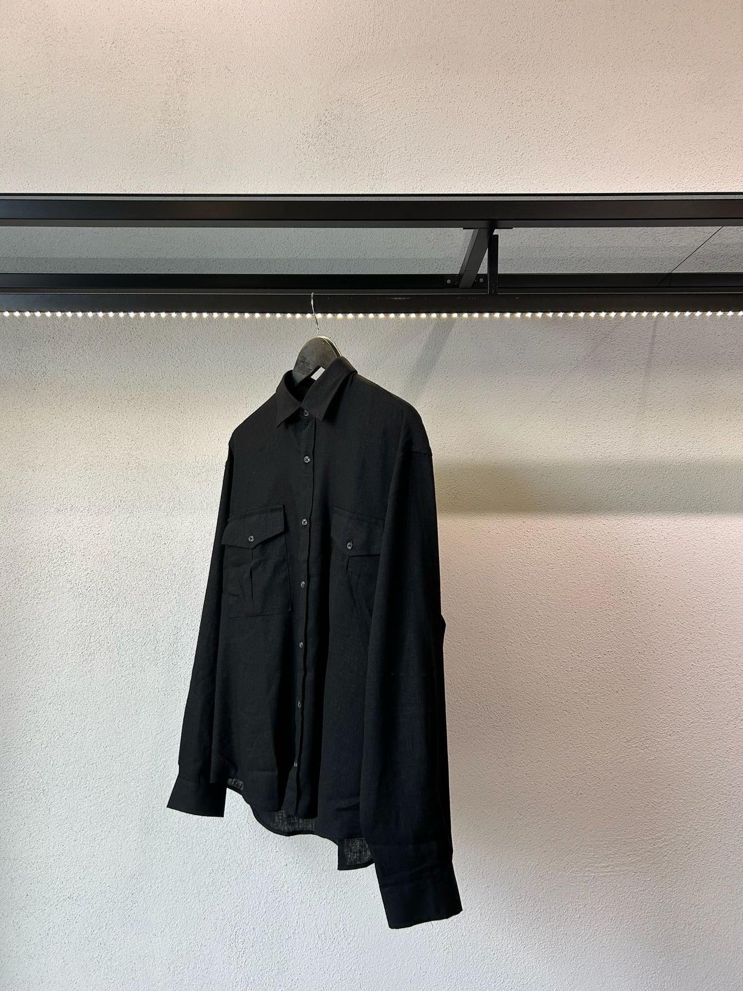 SAHARIANA OVERSIZE IN MISTO LINO - 1680
