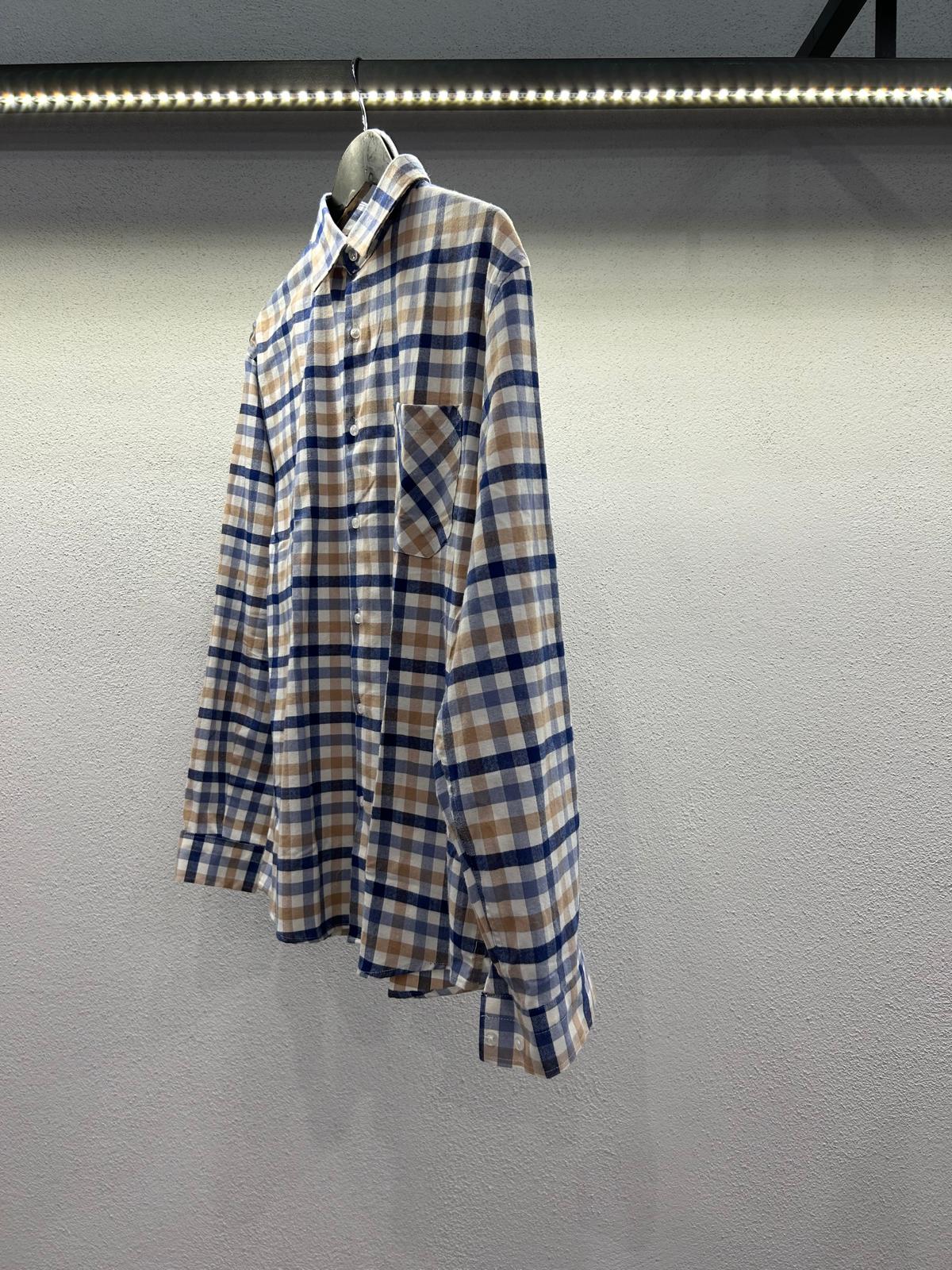 CAMICIA OVERSIZE IN FLANELLA FANTASIA MURGIA - 1237