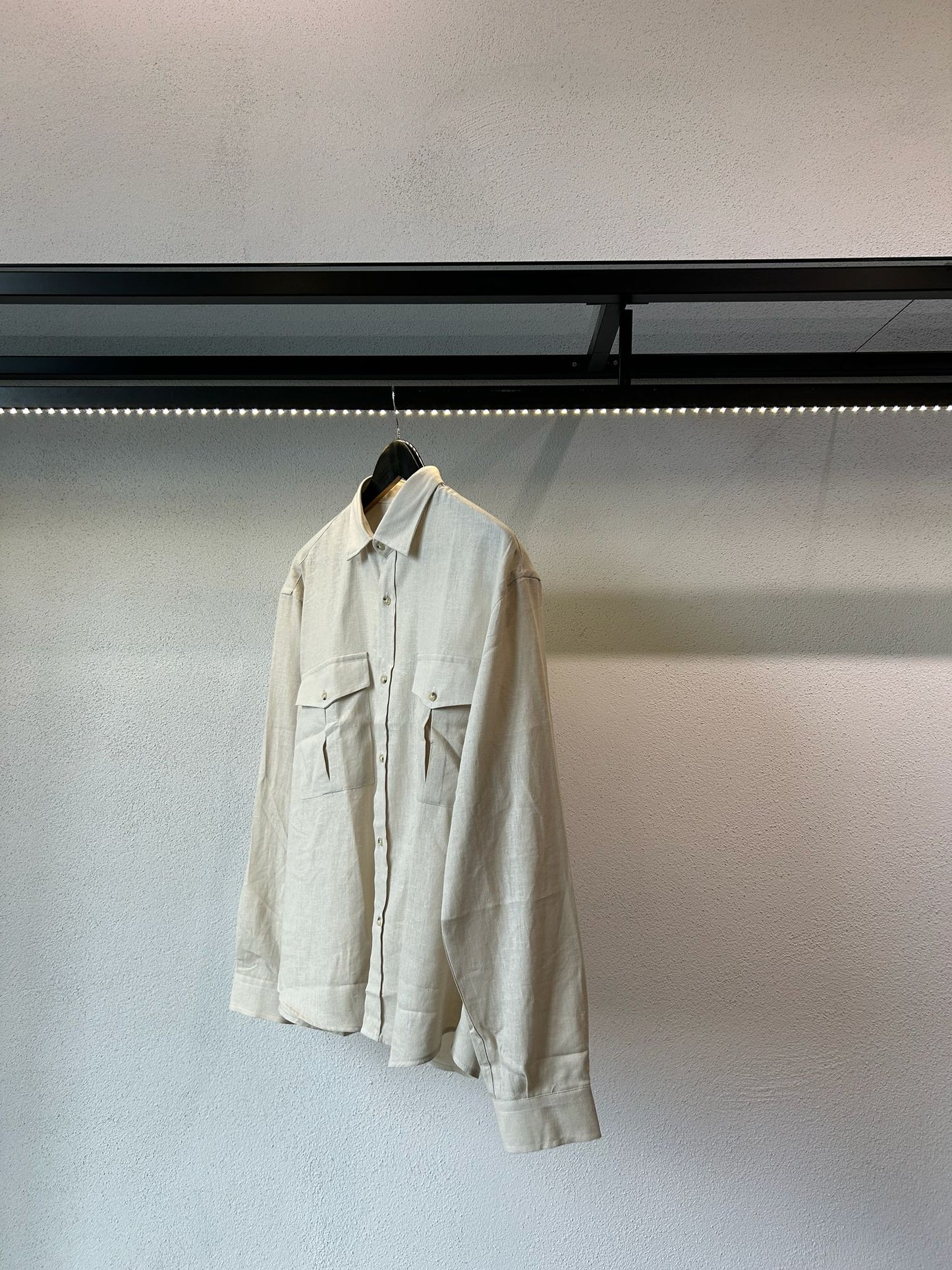 SAHARIANA OVERSIZE IN MISTO LINO - 1680