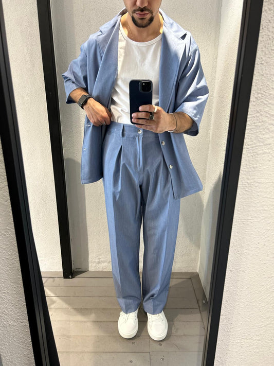 PANTALONE CHAMBRAY FONDO COMODO - 1365