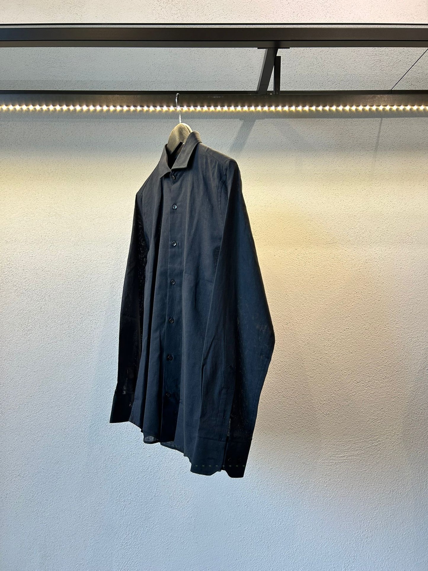 CAMICIA REGULAR IN LINO COLLO FRANCESE - 1392