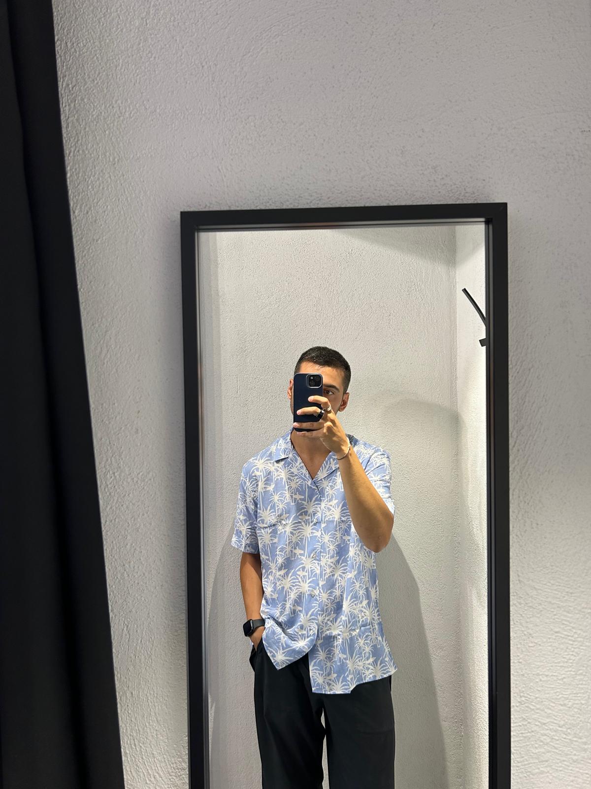 CAMICIA M/M IN VISCOSA FANTASIA - 1158