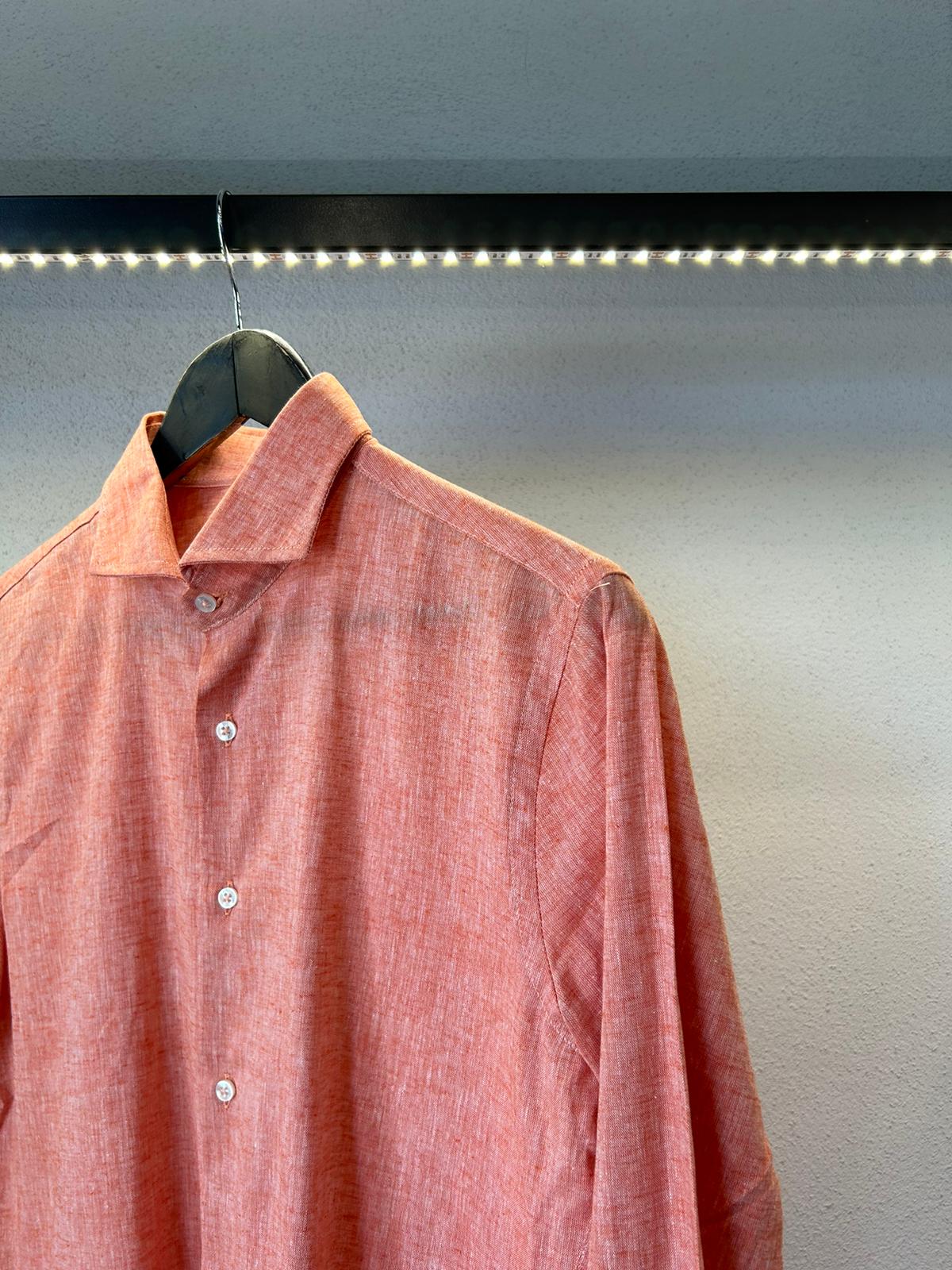 CAMICIA REGULAR IN LINO COLLO FRANCESE - 1118