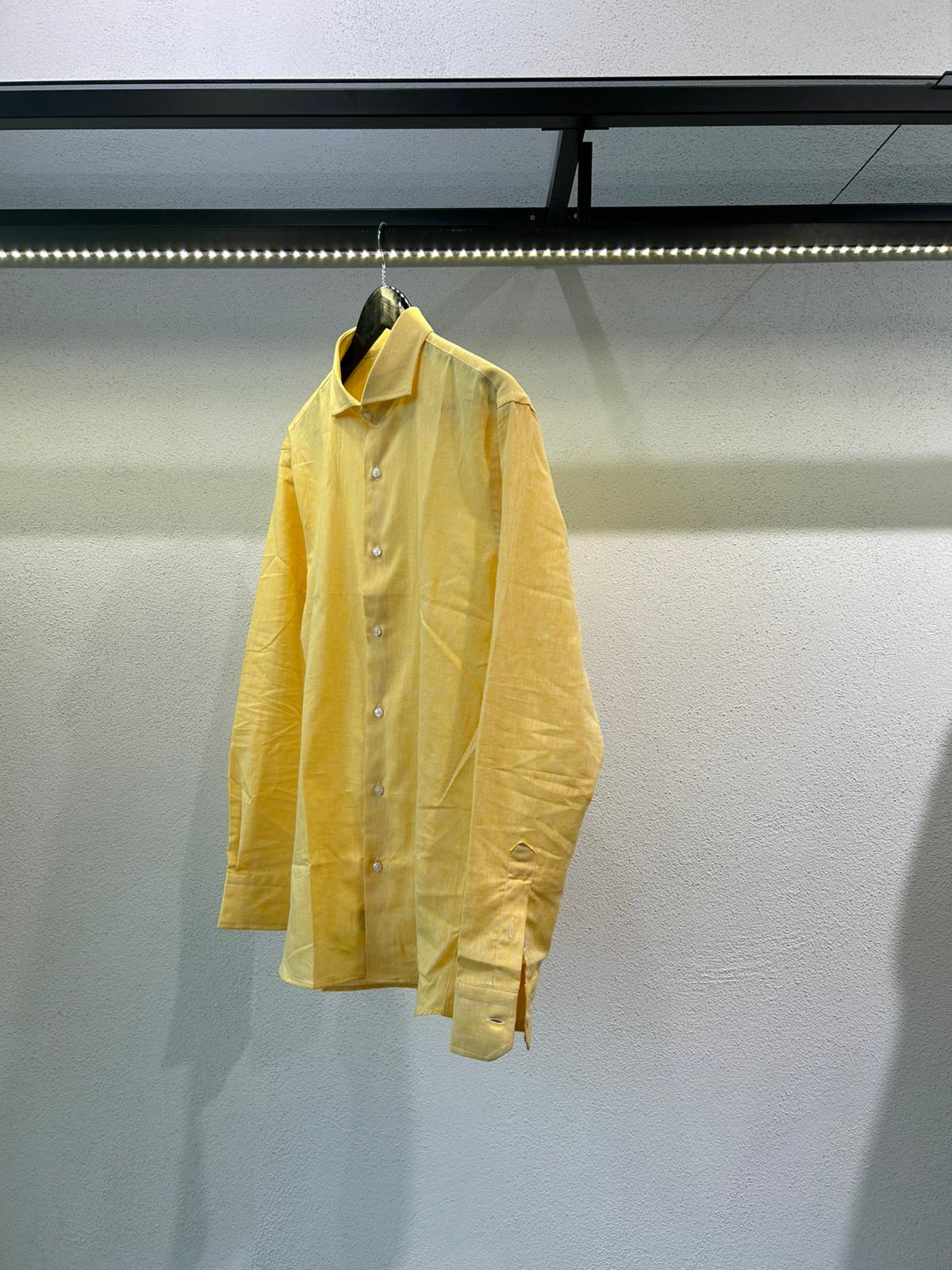 CAMICIA REGULAR IN LINO COLLO FRANCESE - 1392