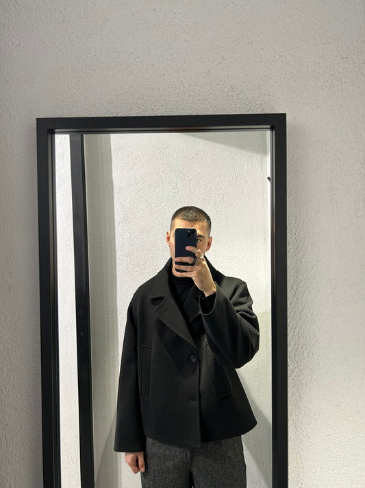 CAPPOTTO CROPPED DOPPIO PETTO - 1578