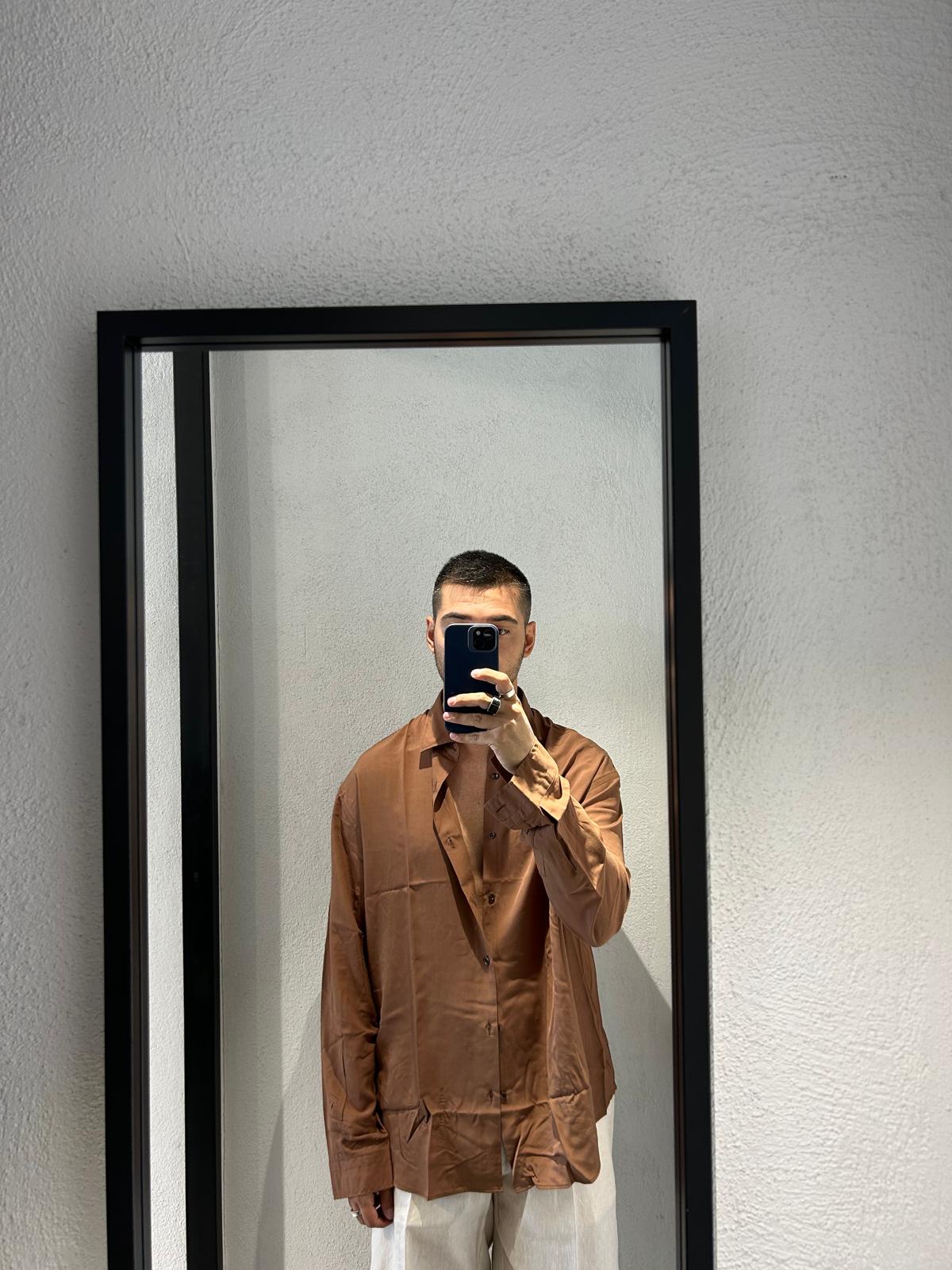CAMICIA OVERSIZE IN VISCOSA - 1317