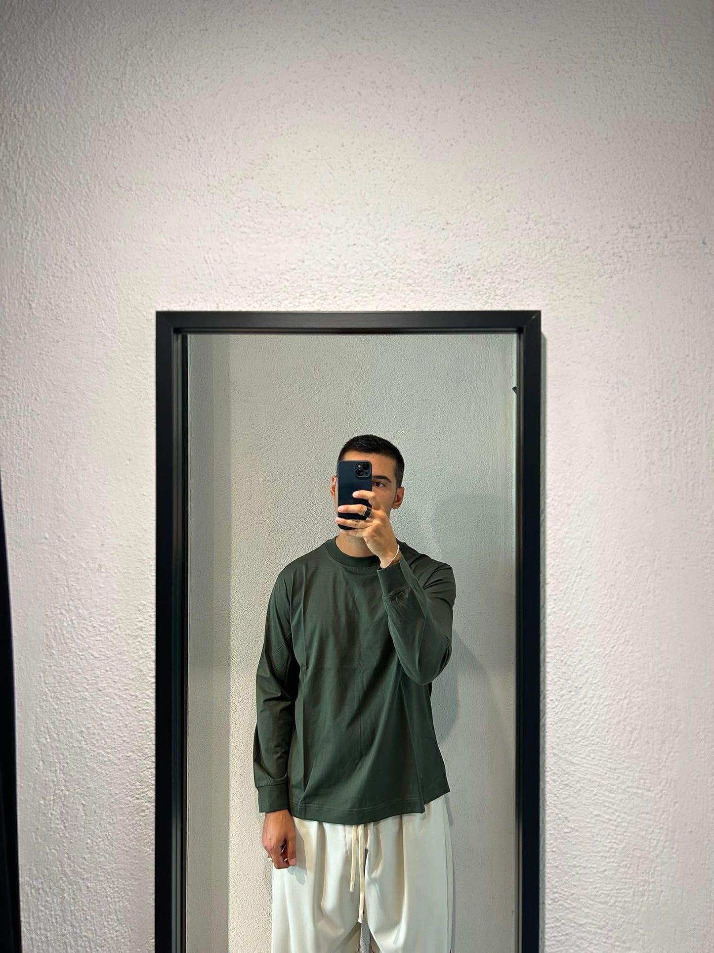 T-SHIRT MANICA LUNGA IN FILO DI SCOZIA - 1270
