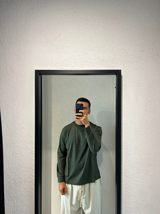 T-SHIRT MANICA LUNGA IN FILO DI SCOZIA - 1270