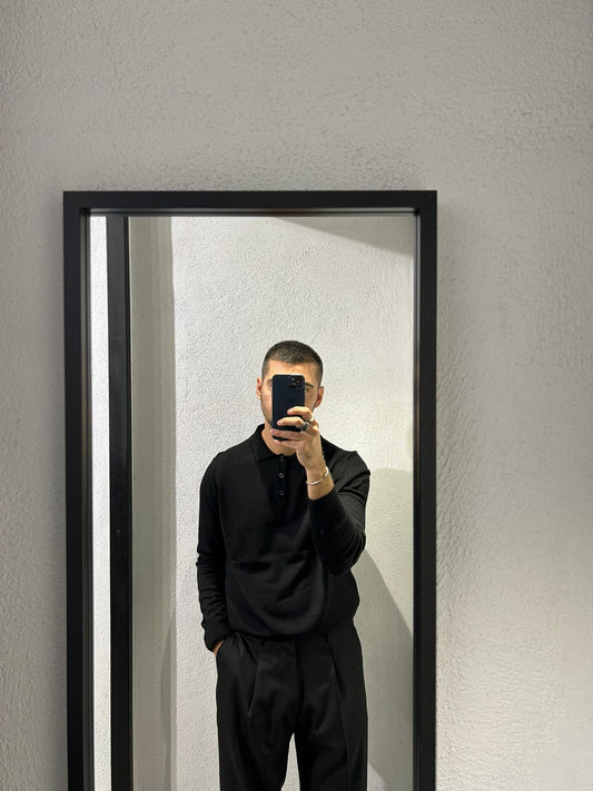 POLO REGULAR IN LANA RASATA - 1564