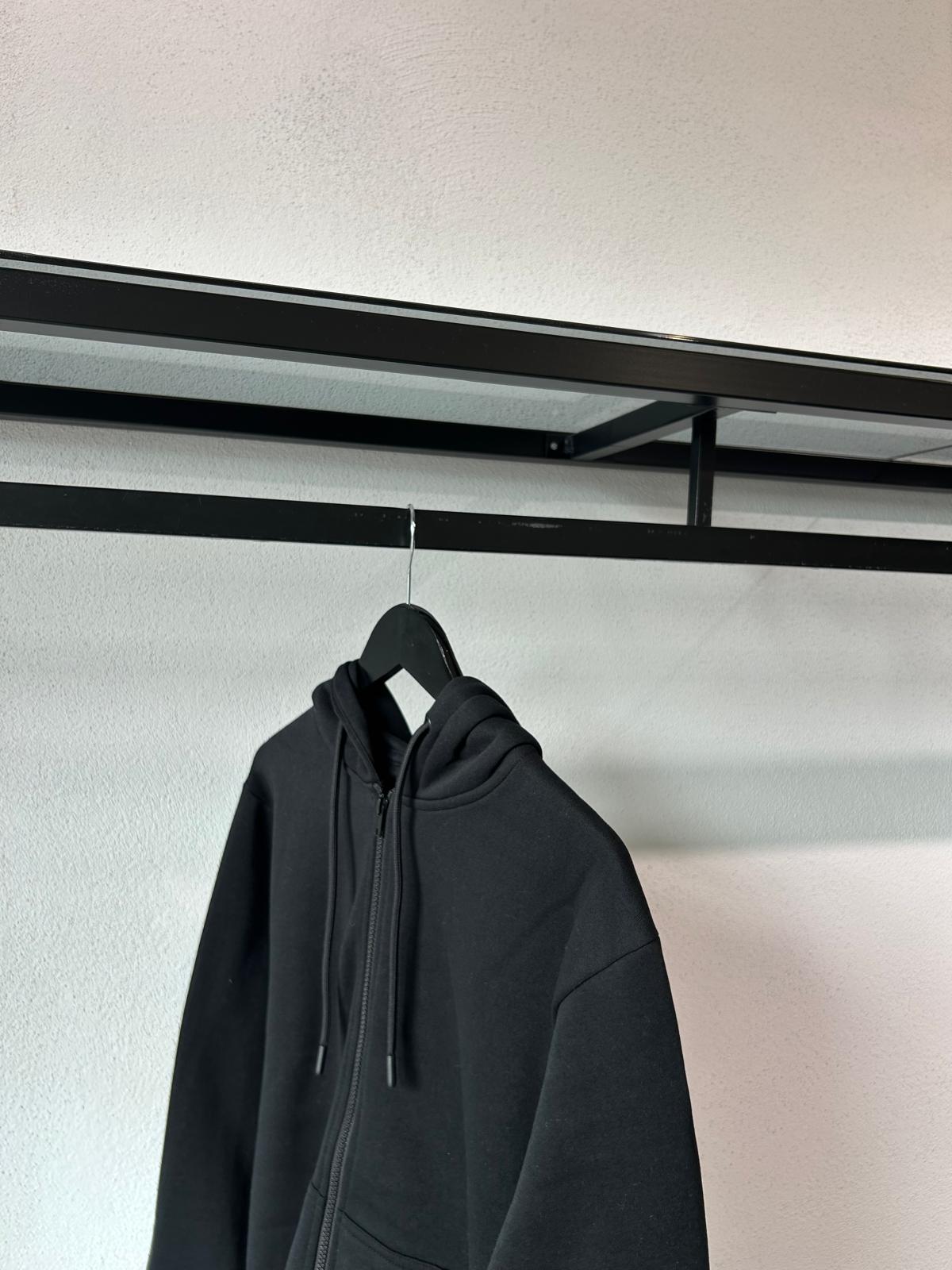 FELPA BRADLEY ZIP E CAPPUCCIO - 2041