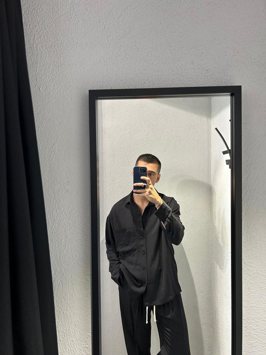 CAMICIA COMODA IN LINO E VISCOSA - 1159