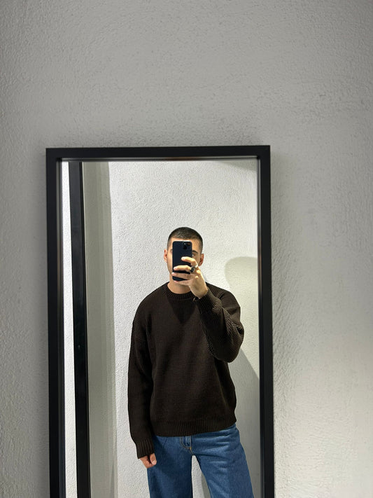 MAGLIONE GIROCOLLO CROP FIT - 1556