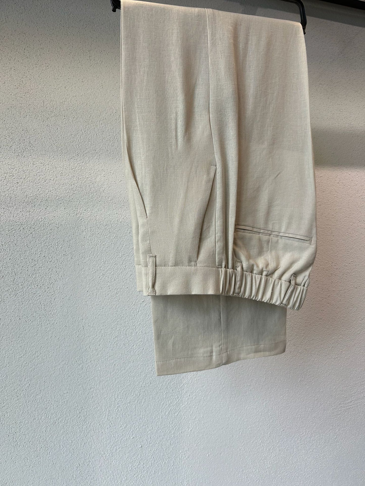 PANTALONE SOFT IN MISTO LINO - 1666