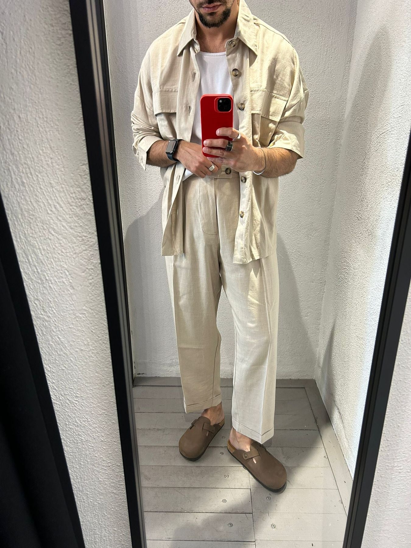 PANTALONE COMODO IN MISTO LINO VISCOSA - 1164