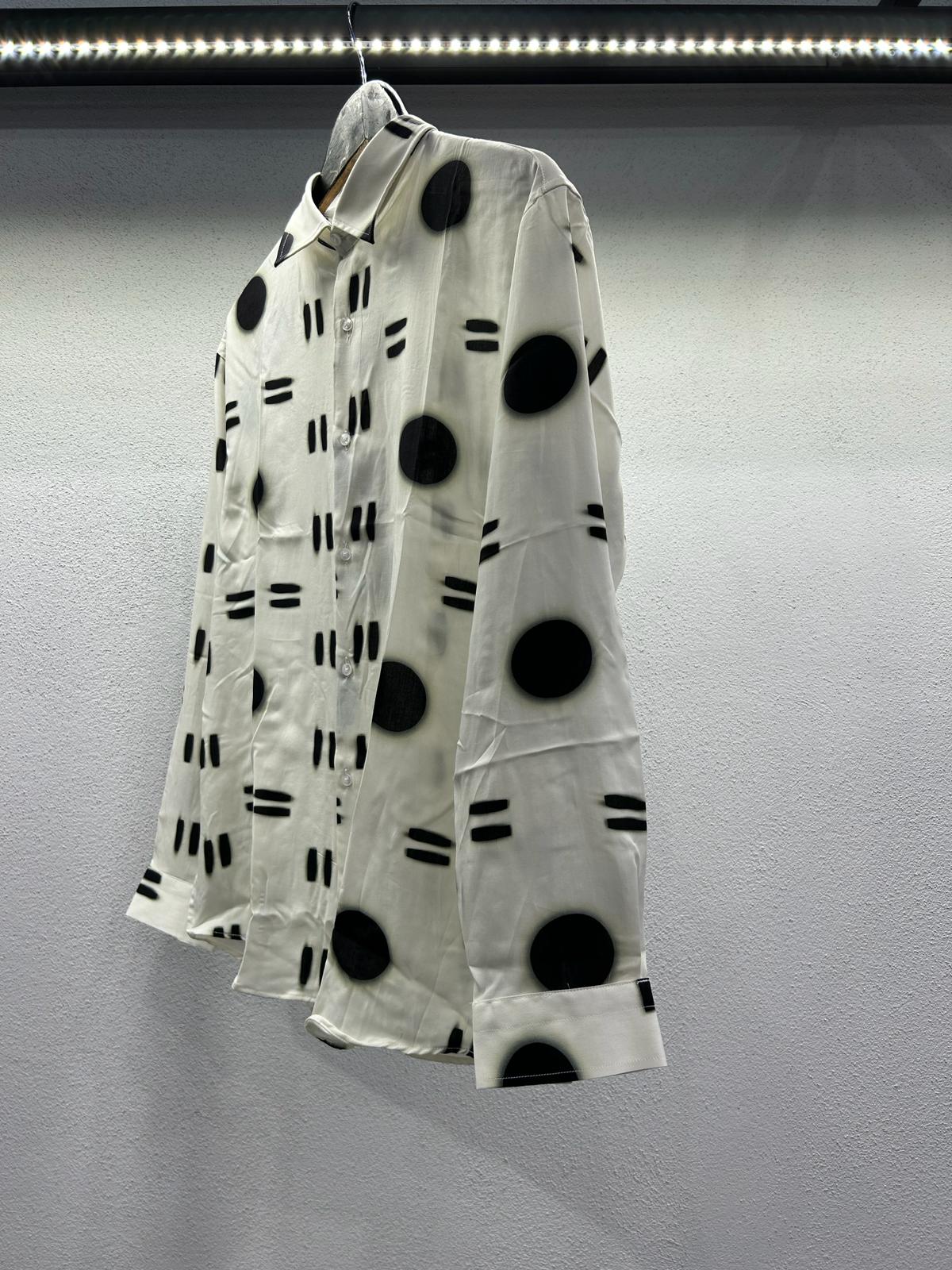 CAMICIA OVERSIZE IN VISCOSA FANTASIA - 1059