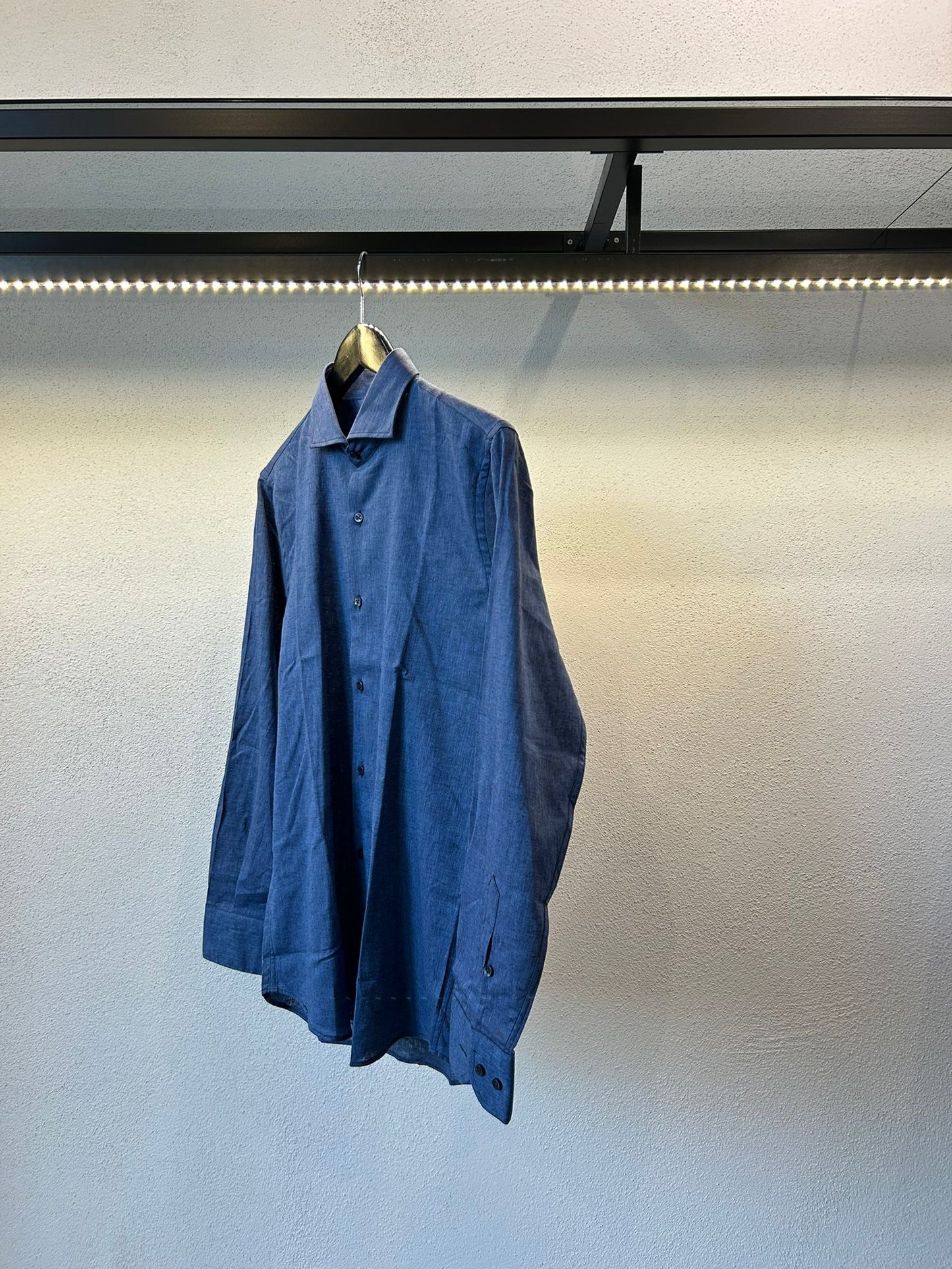 CAMICIA REGULAR IN LINO COLLO FRANCESE - 1392