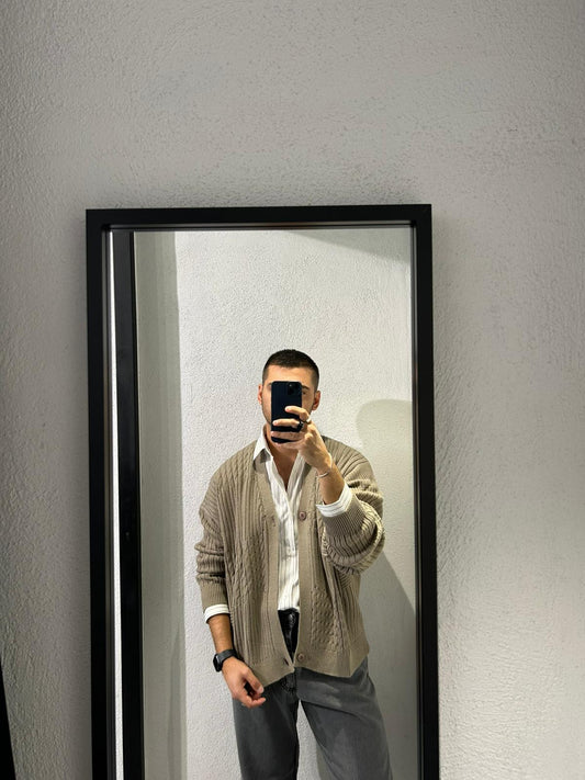 CARDIGAN OVERSIZE DUE BOTTONI - 1514