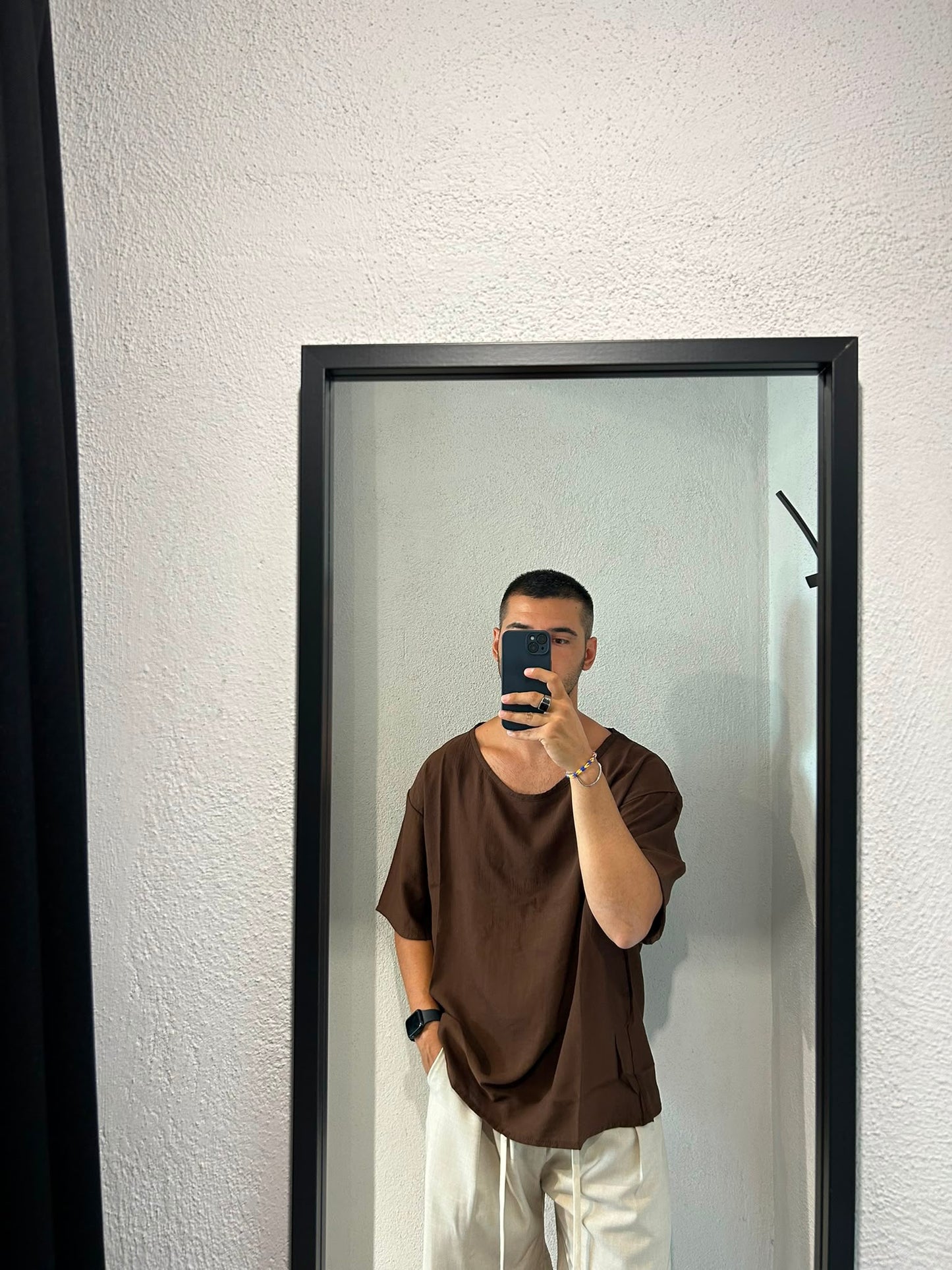T-SHIRT OVER SCOLLO A BARCA IN MISTO VISCOSA - 1671