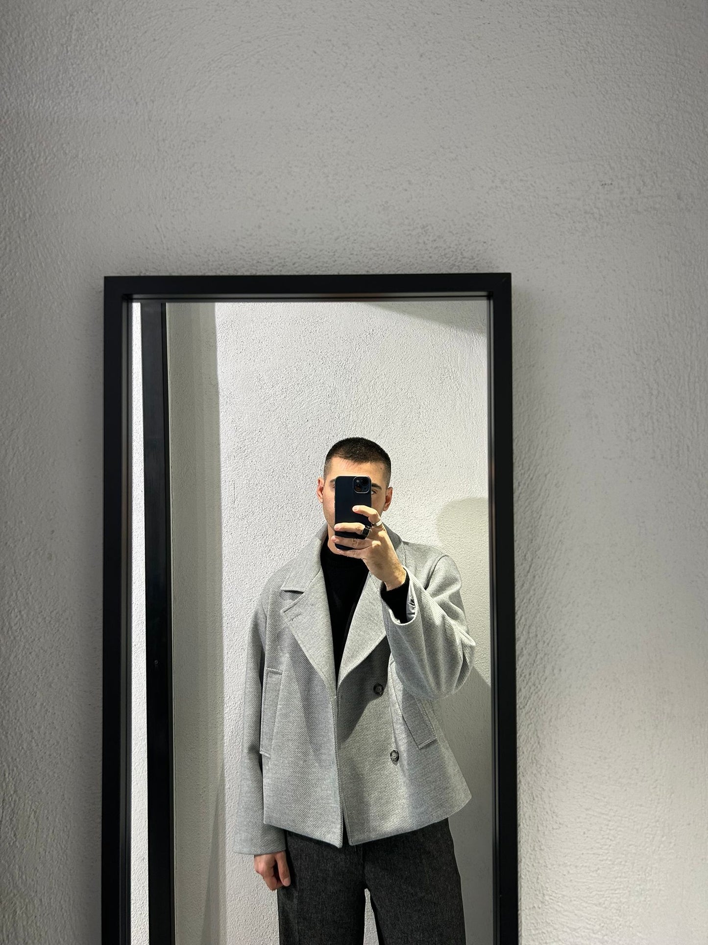 CAPPOTTO CROPPED DOPPIO PETTO - 1578