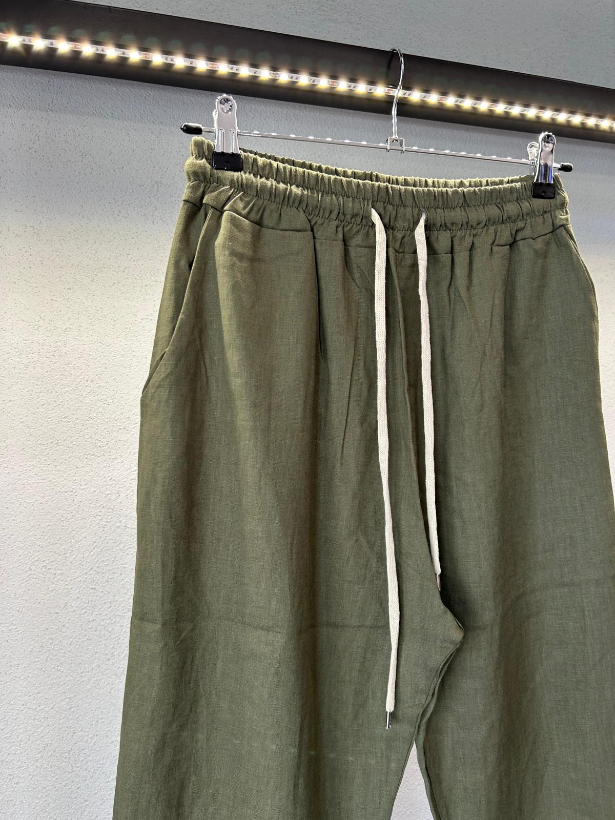 PANTALACCIO BASIC IN LINO E VISCOSA - 1174