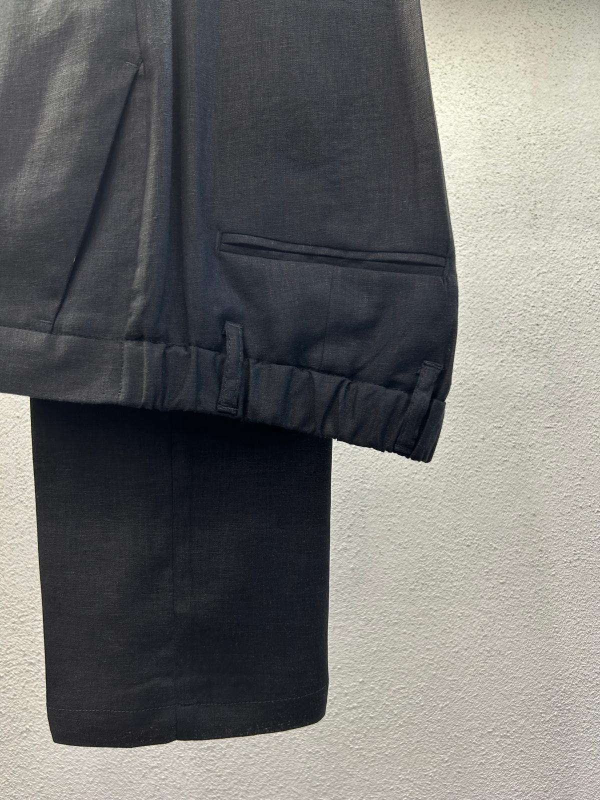 PANTALONE MAPPAMONDO IN MISTO LINO  - 1108