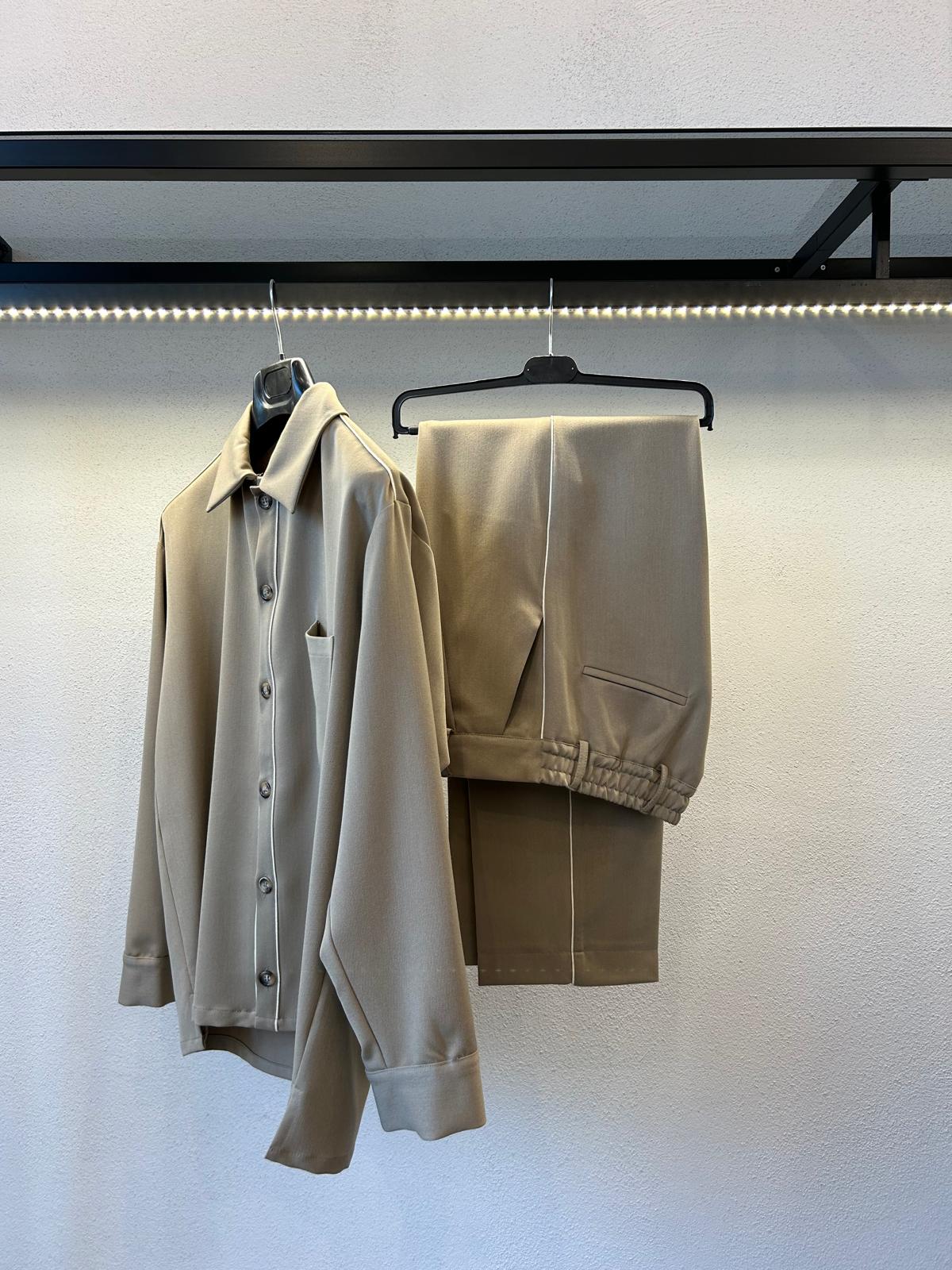 CAMICIA OVERSIZE PROFILI DA COMPLETO - 1218