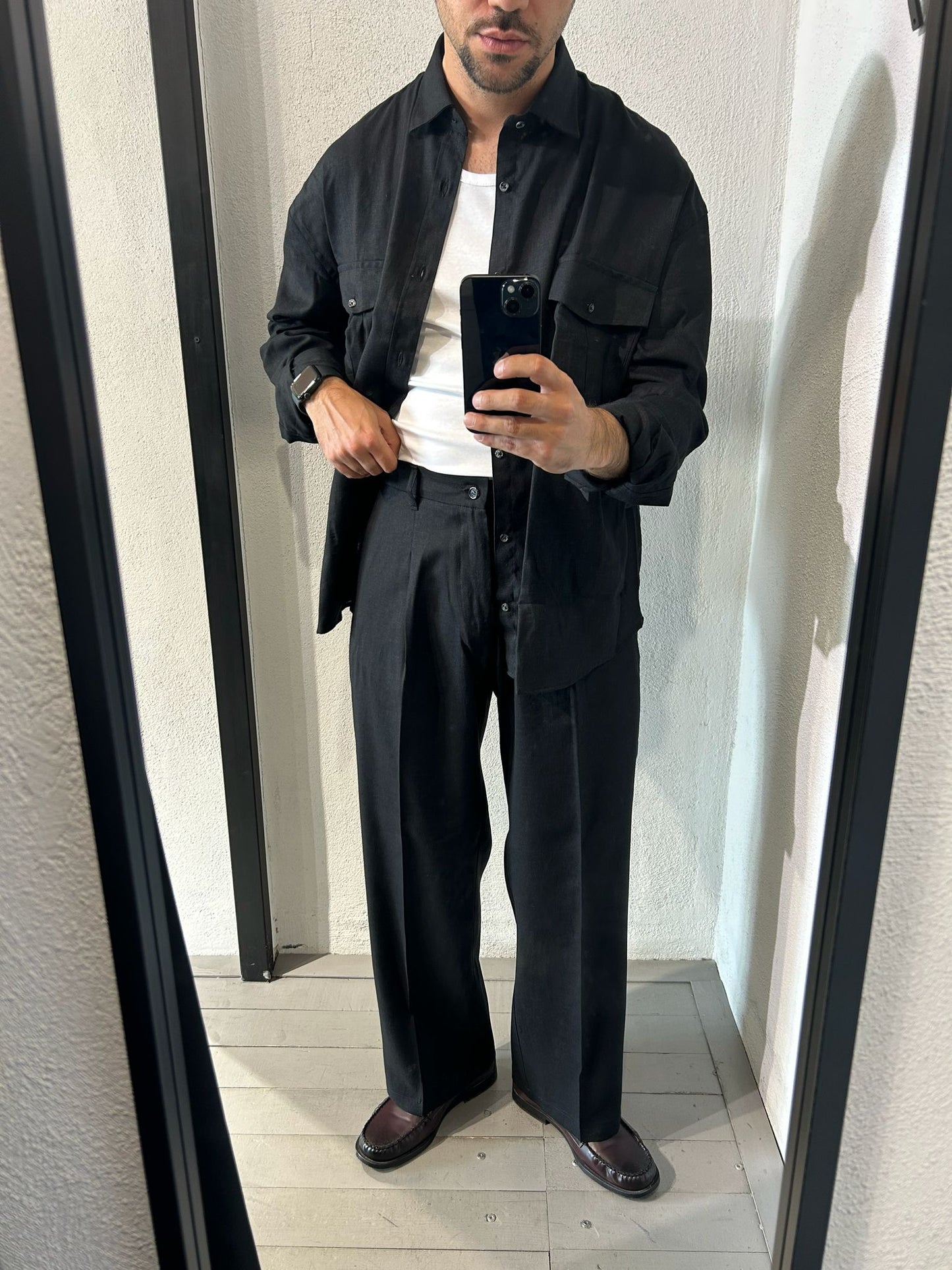 PANTALONE SOFT IN MISTO LINO - 1666