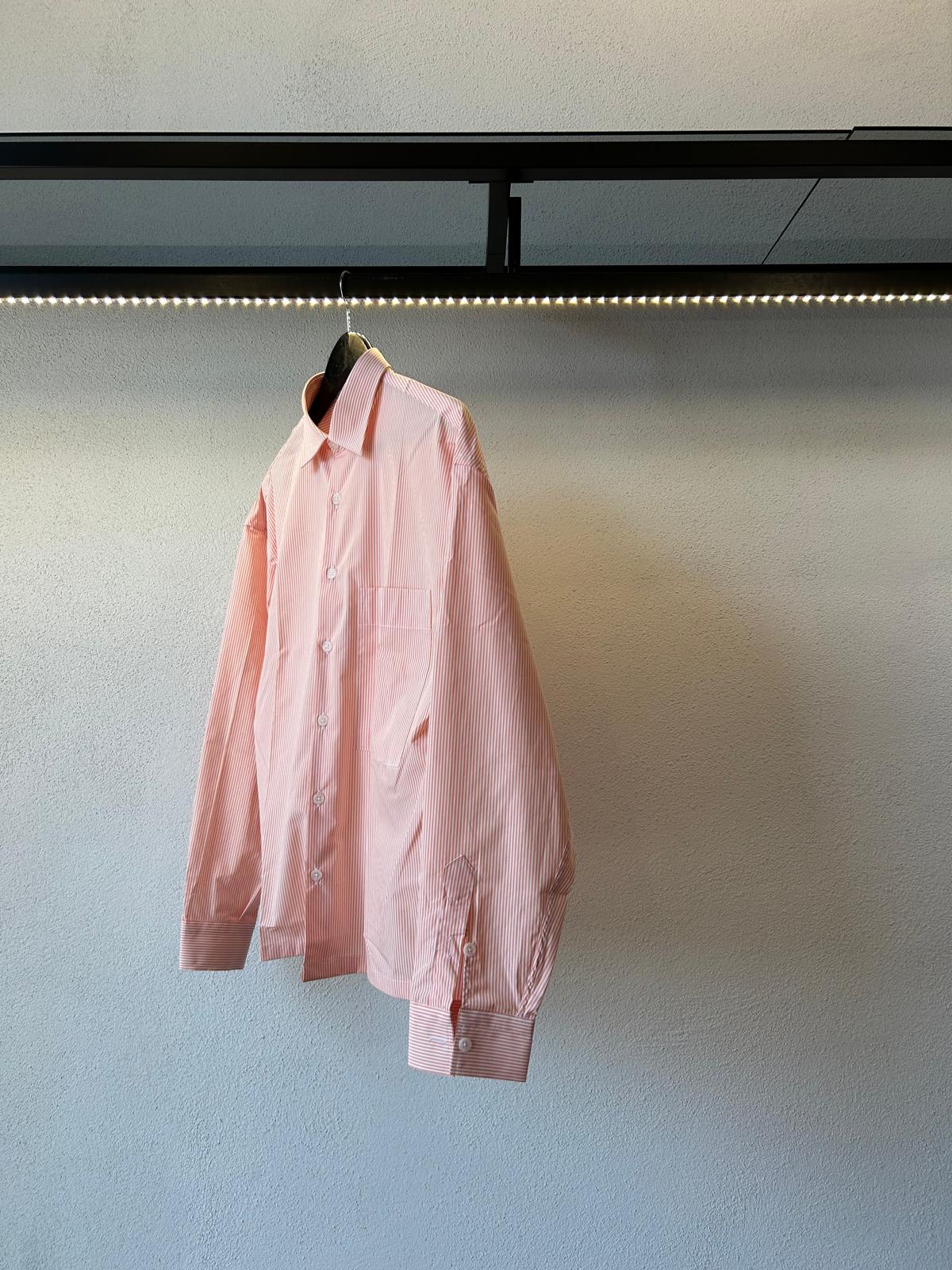 CAMICIA CROPPED OVERSIZE RIGA STRETTA - 1319