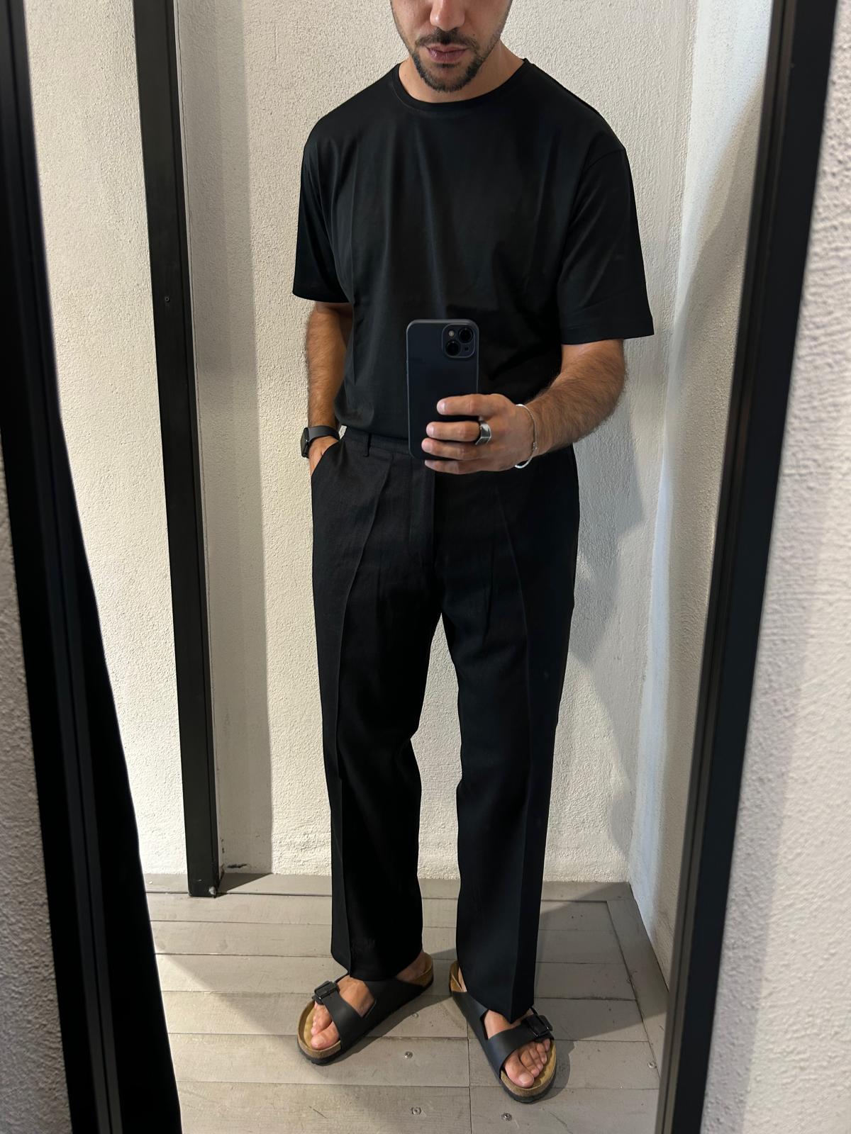 PANTALONE HALF TEX LINO - 1718