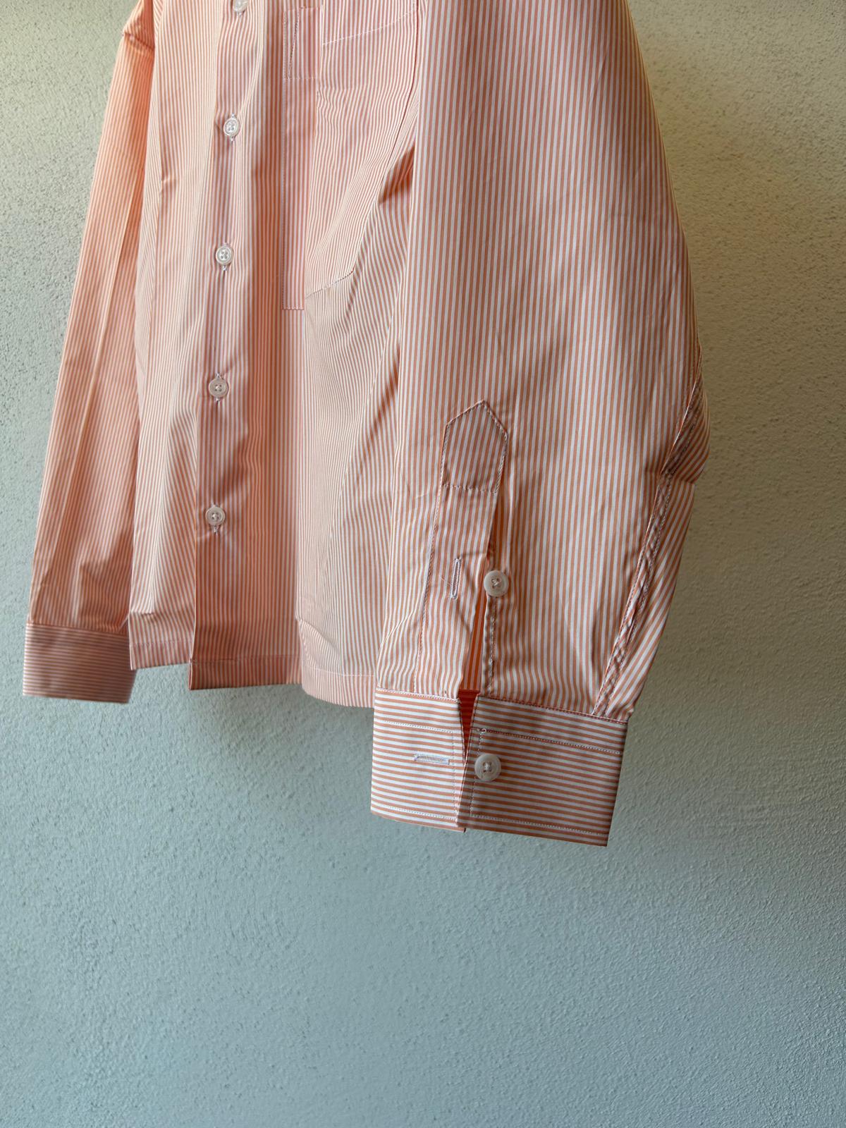 CAMICIA CROPPED OVERSIZE RIGA STRETTA - 1319