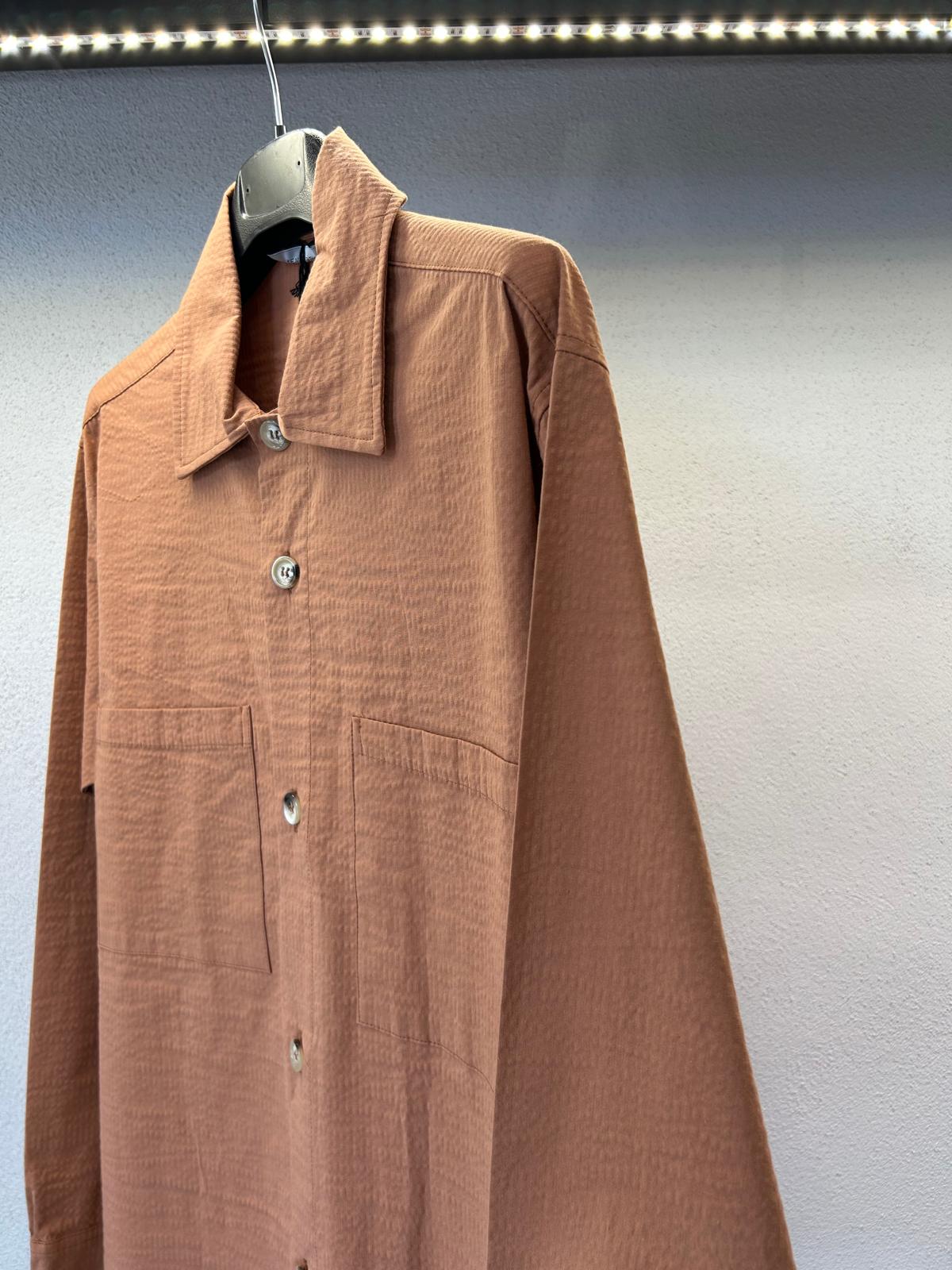CAMICIA IN COTONE GOFFRATO DA COMPLETO - 1079