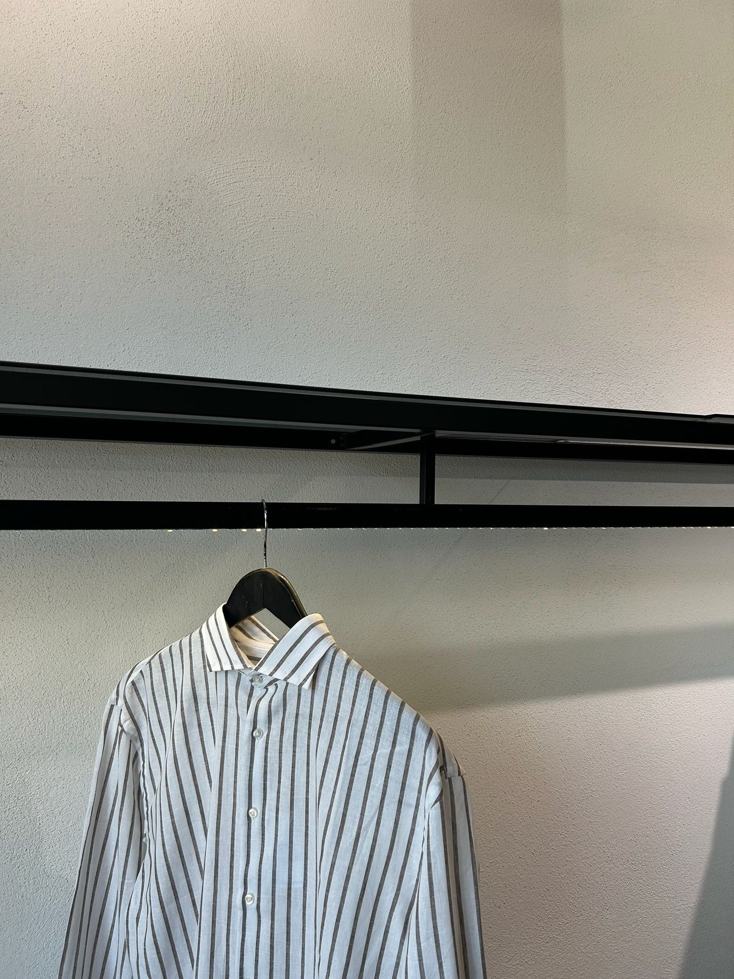 CAMICIA OVER IN LINO RIGA LARGA - 1667