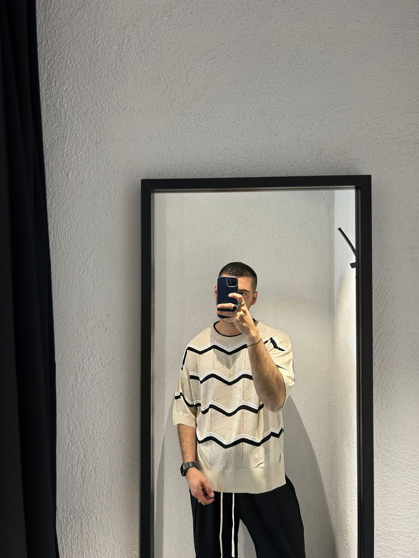 MAGLIA GIROCOLLO IN FILO MULTICOLOR - 1399