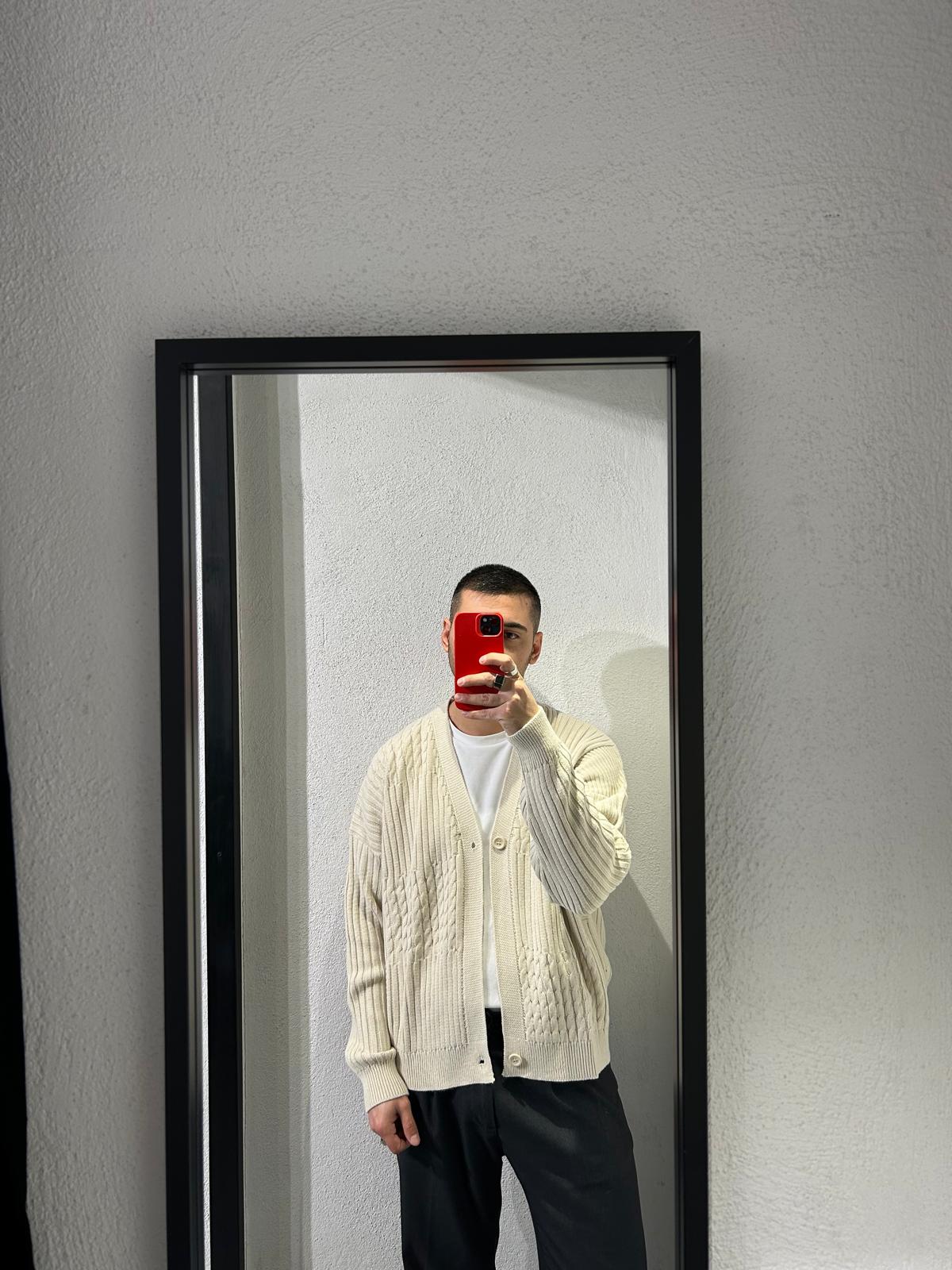 CARDIGAN OVERSIZE DUE BOTTONI - 1514