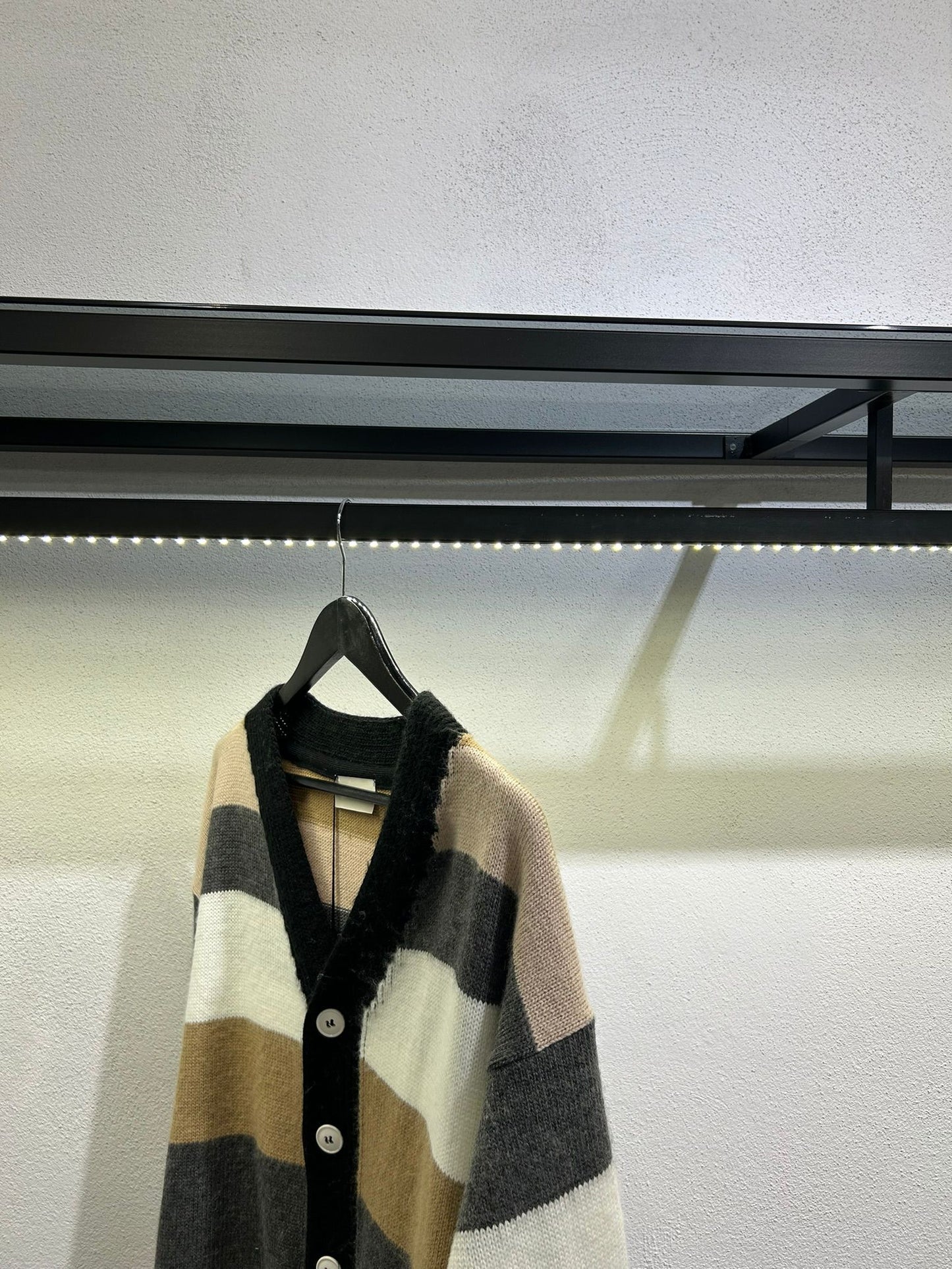 CARDIGAN MOHAIR A FASCE - 1284