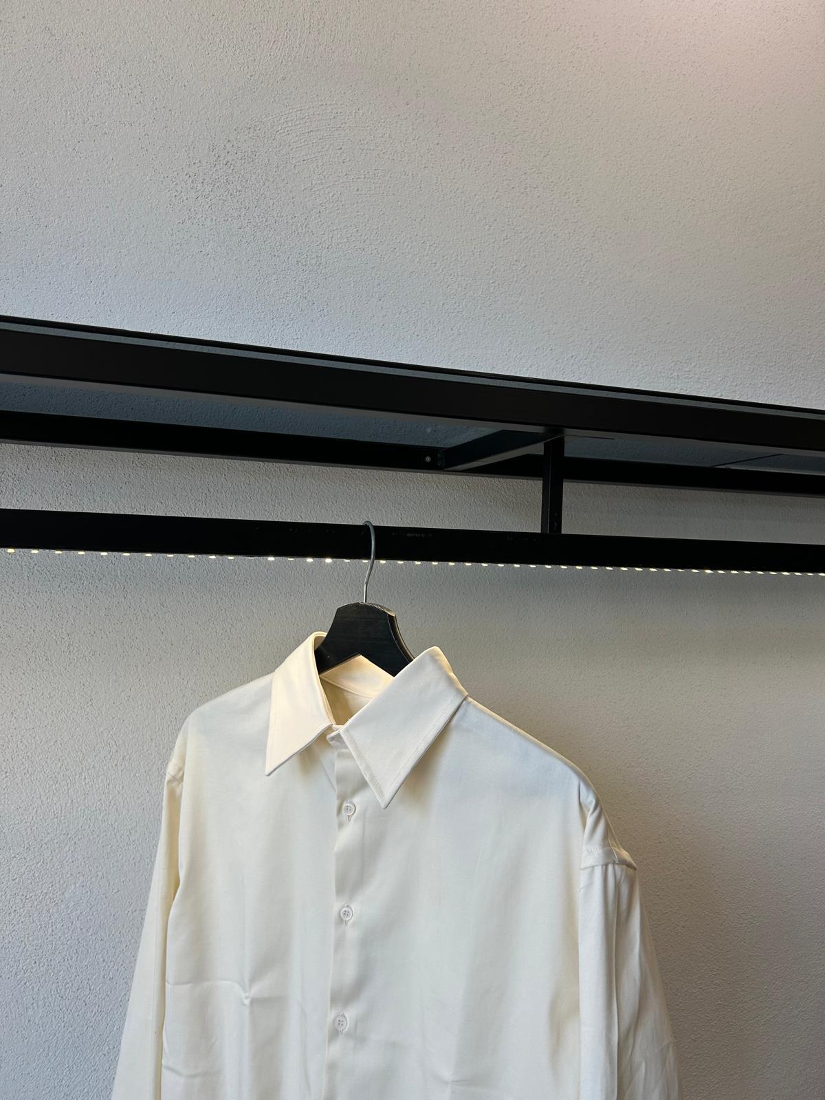 CAMICIA ROUND IN GABARDINA - 1316