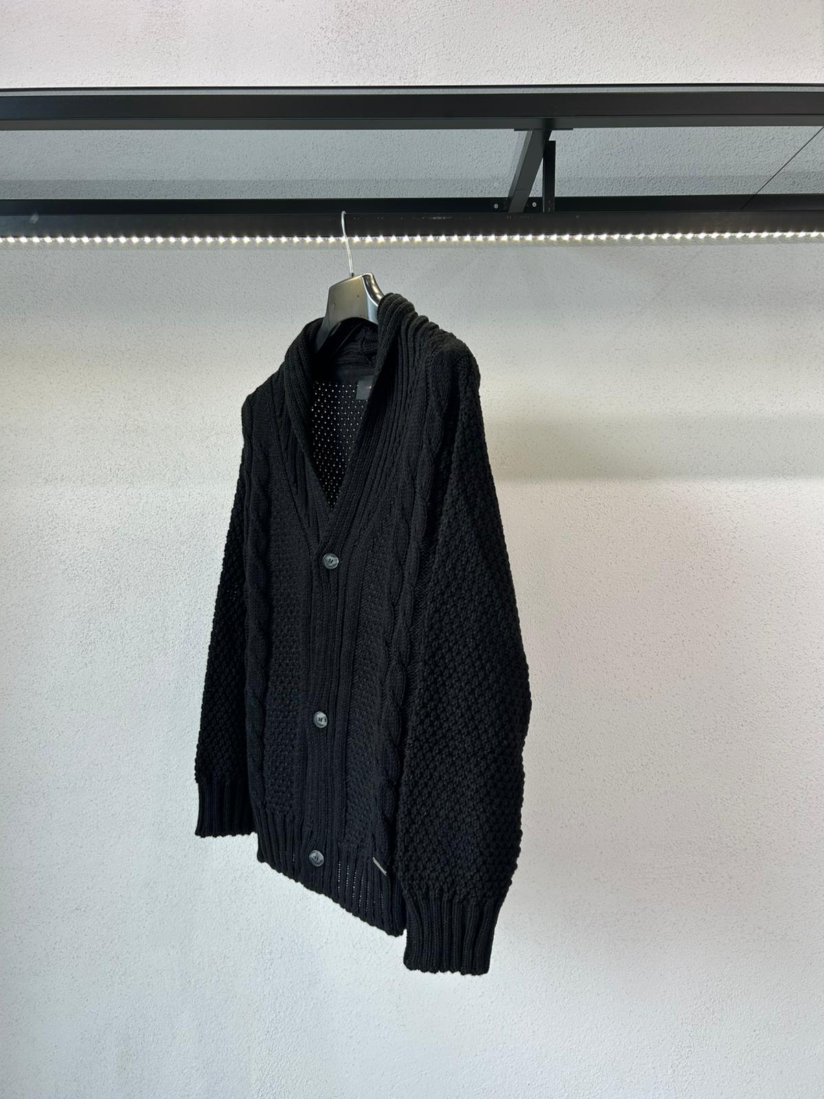 CARDIGAN SCIALLATO CON TRAMA - 1548