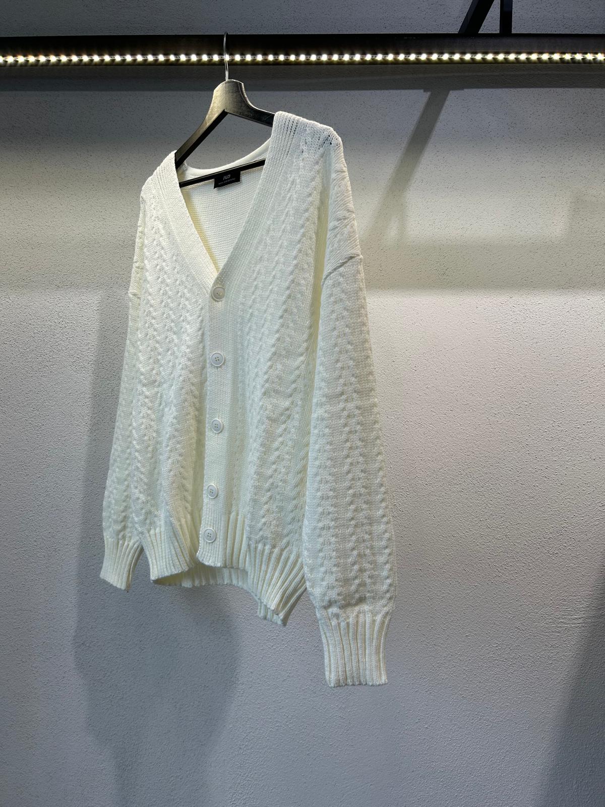 CARDIGAN CROPPED CON TRAMA - 1223