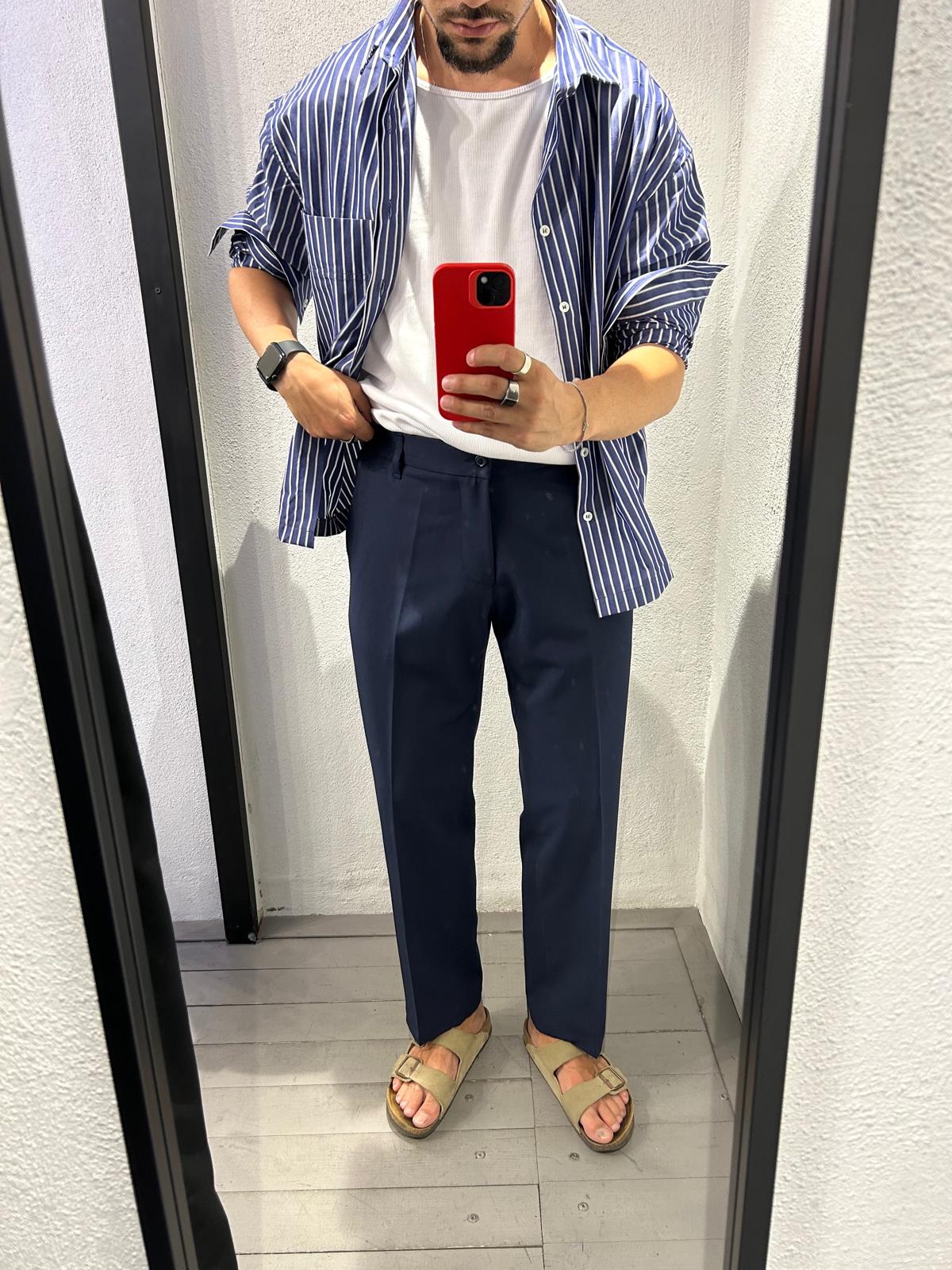 PANTALONE HALF TESSUTO MILLER FONDO COMODO - 1166