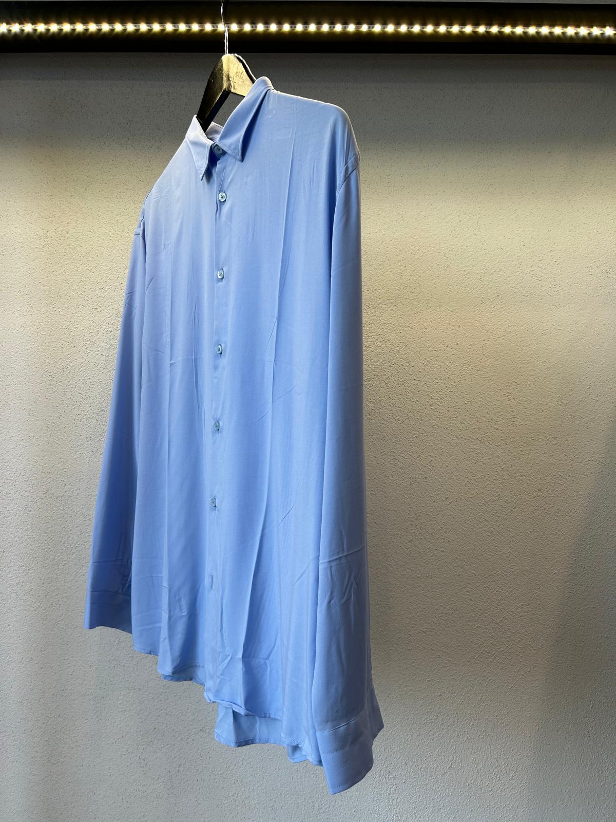 CAMICIA OVERSIZE IN VISCOSA - 1058