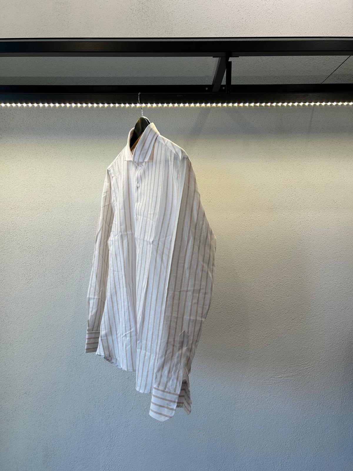 CAMICIA REGULAR IN LINO COLLO FRANCESE - 1392