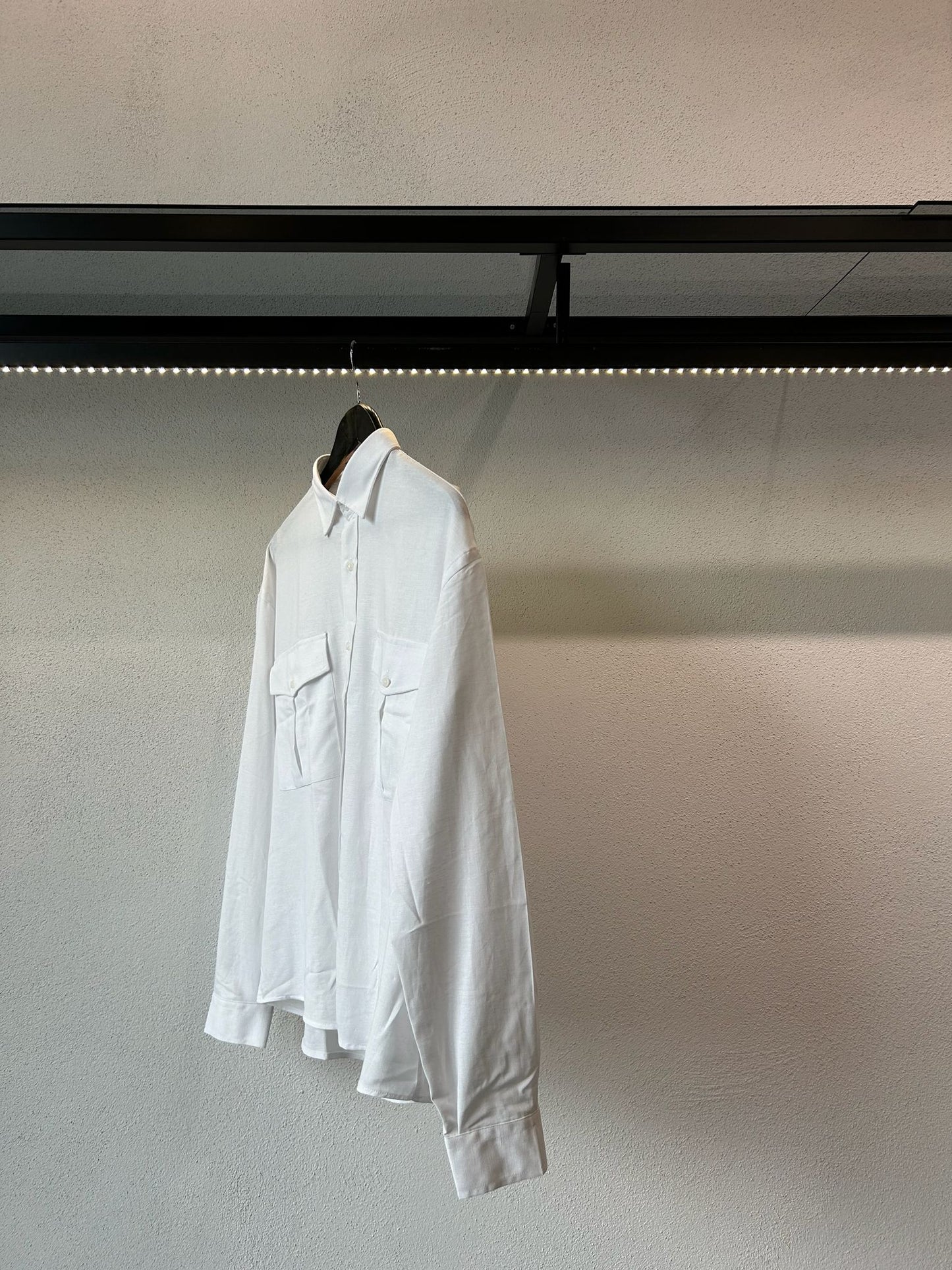 SAHARIANA OVERSIZE IN MISTO LINO - 1680