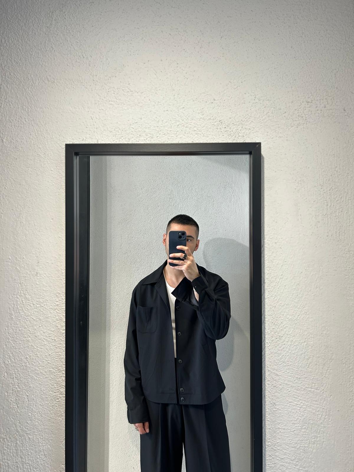 GIACCA POCKET CROP FIT - 1627