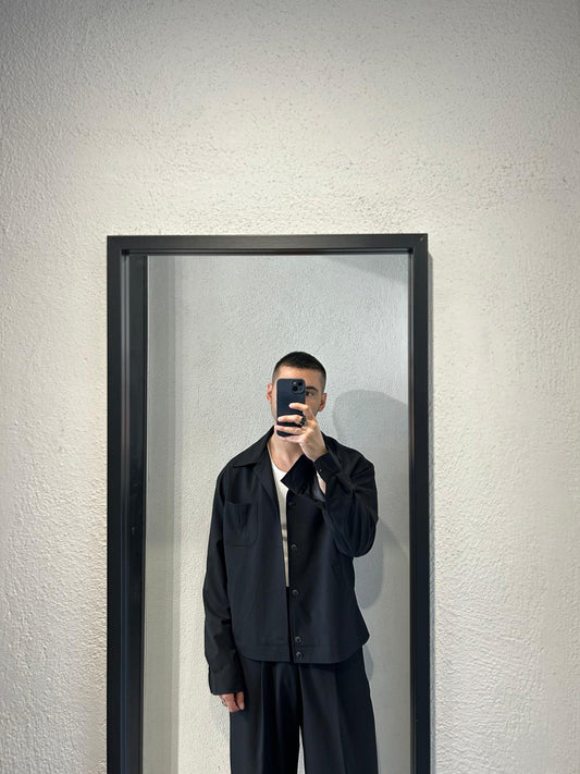 GIACCA POCKET CROP FIT - 1627