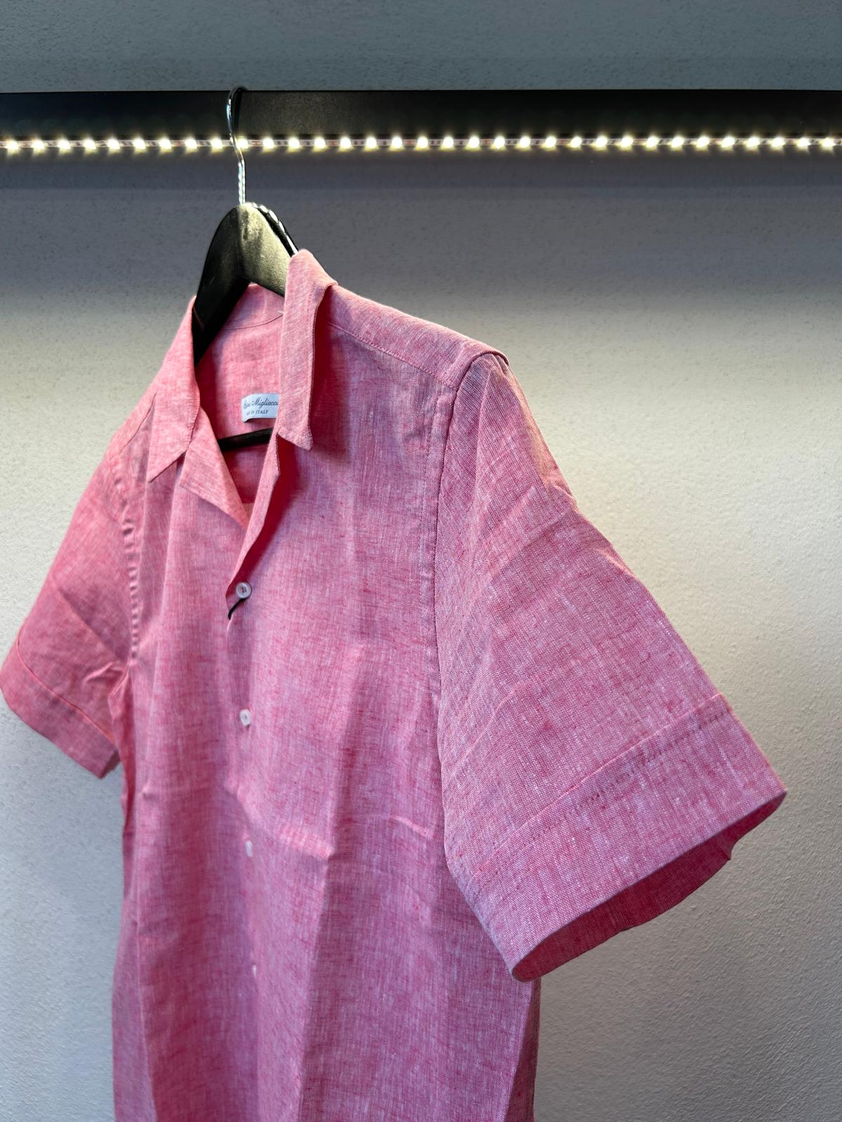 CAMICIA IN LINO M/M COLLO BOWLING - 1186